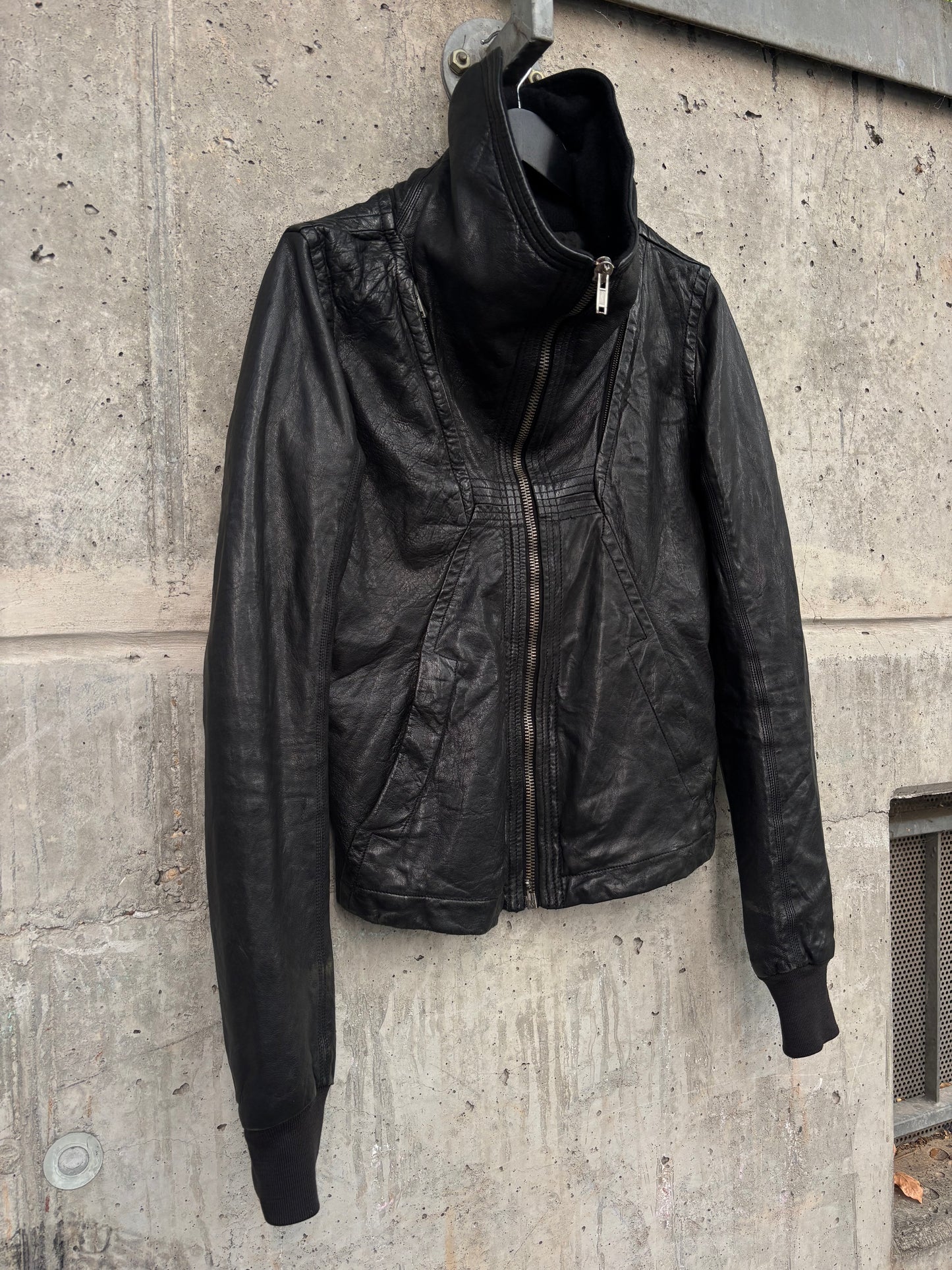AW/08 Rick Owens Maga High-Neck Leather Jacket (46)