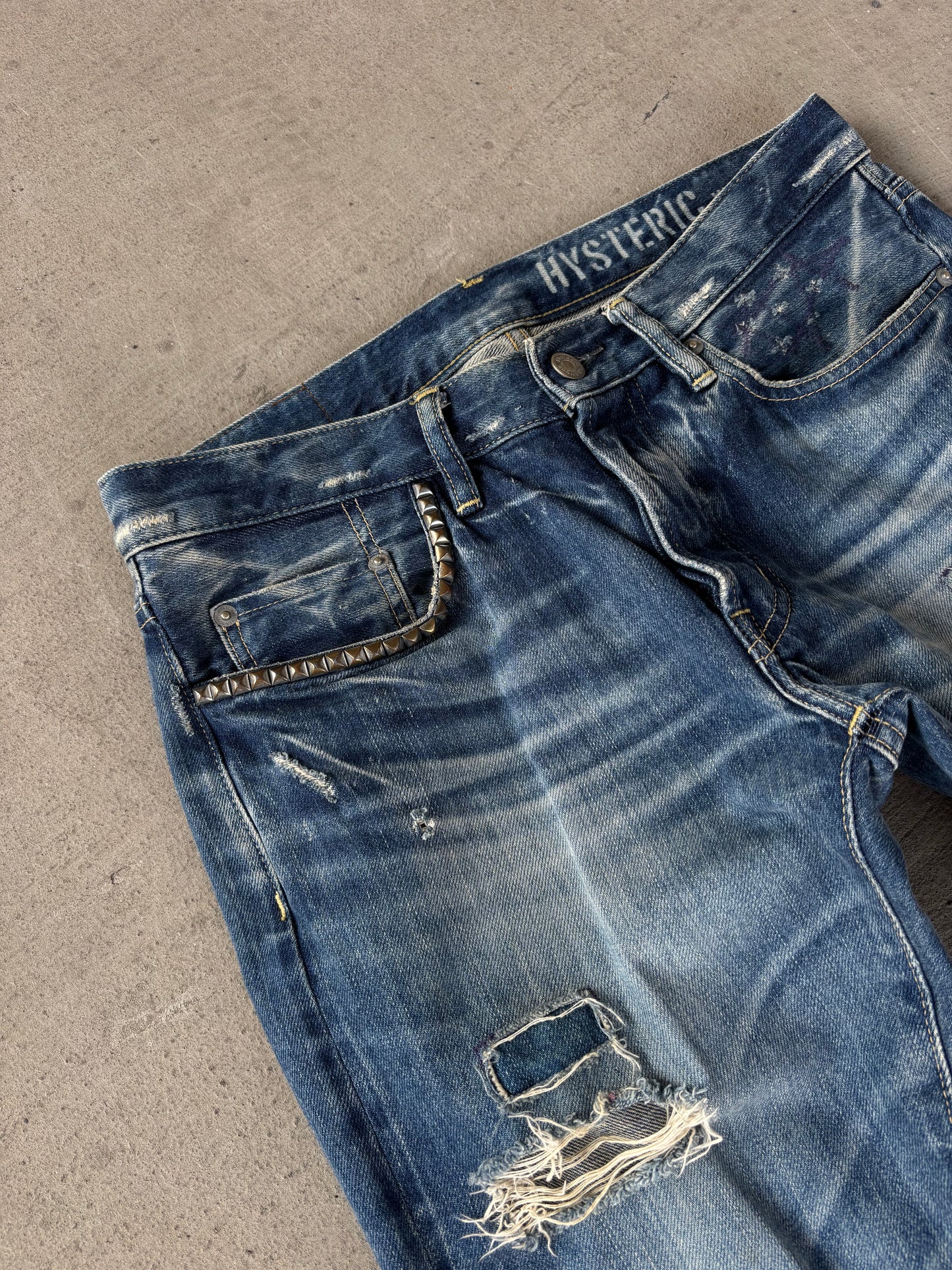 Hysteric Glamour Faded Stud Denim (30)