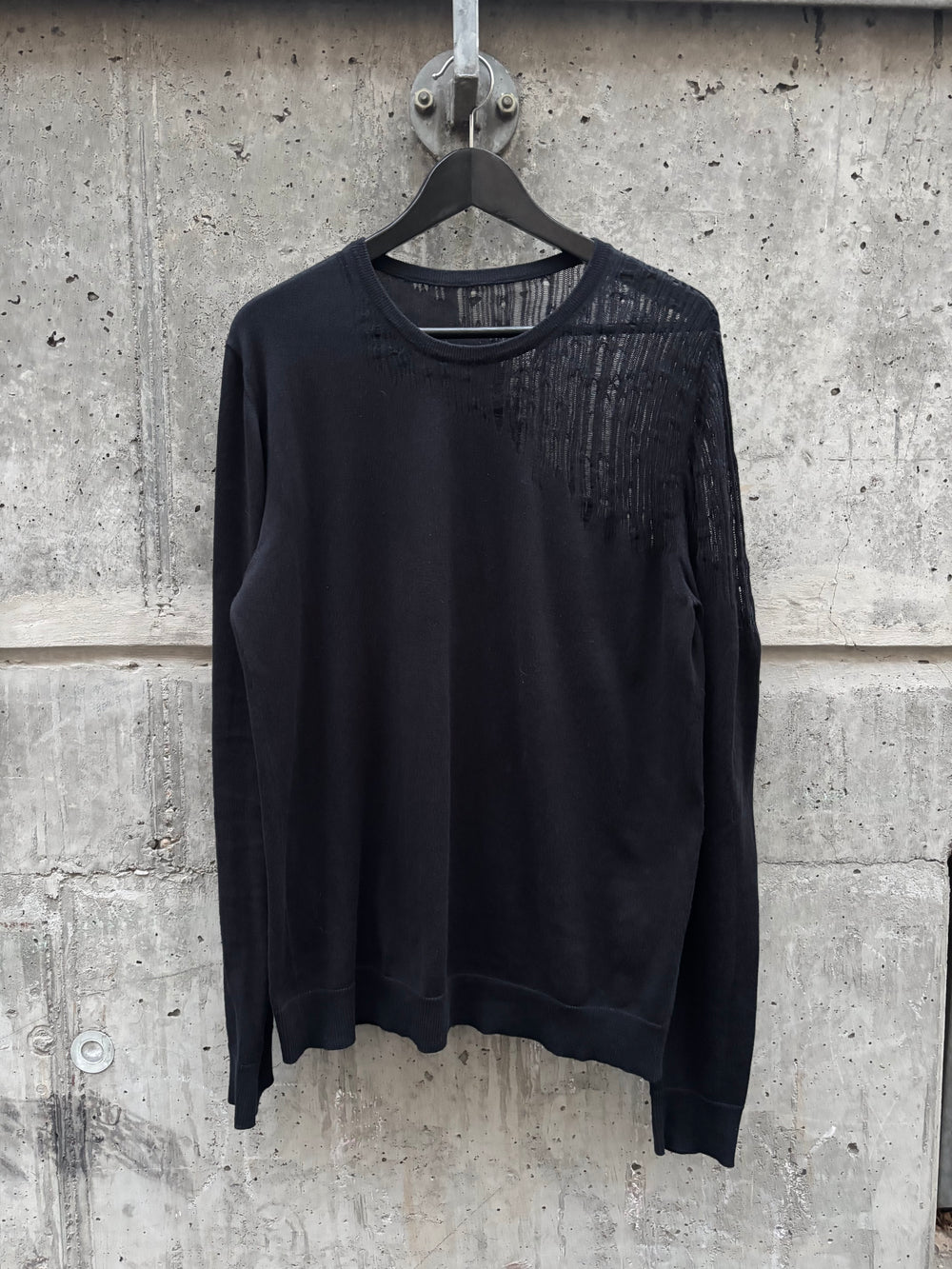 SS2006 Dior by Hedi Slimane Shredded Sweater (L)