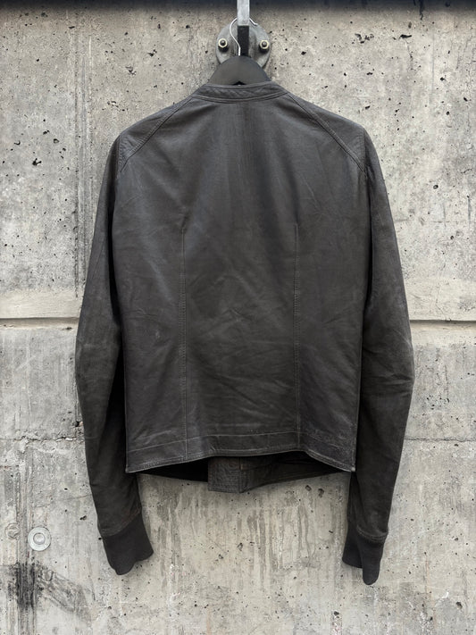 SS/15 Rick Owens Intarsia „Darkdust“ Leather Jacket (48)