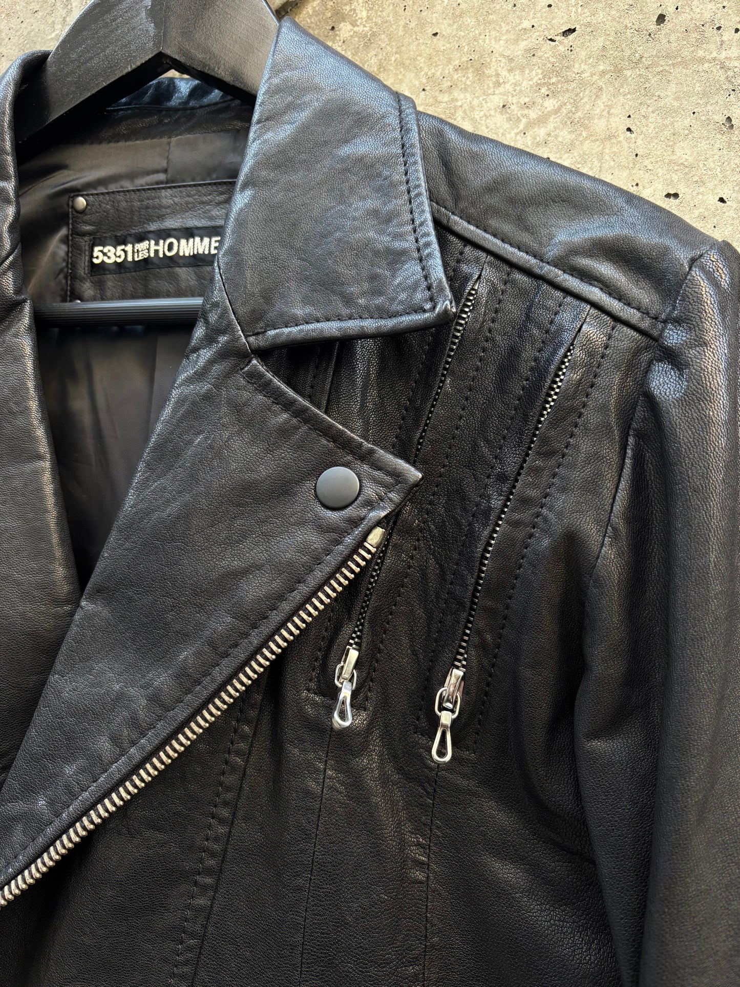 5351 Pour Les Hommes Biker Jacket (M)