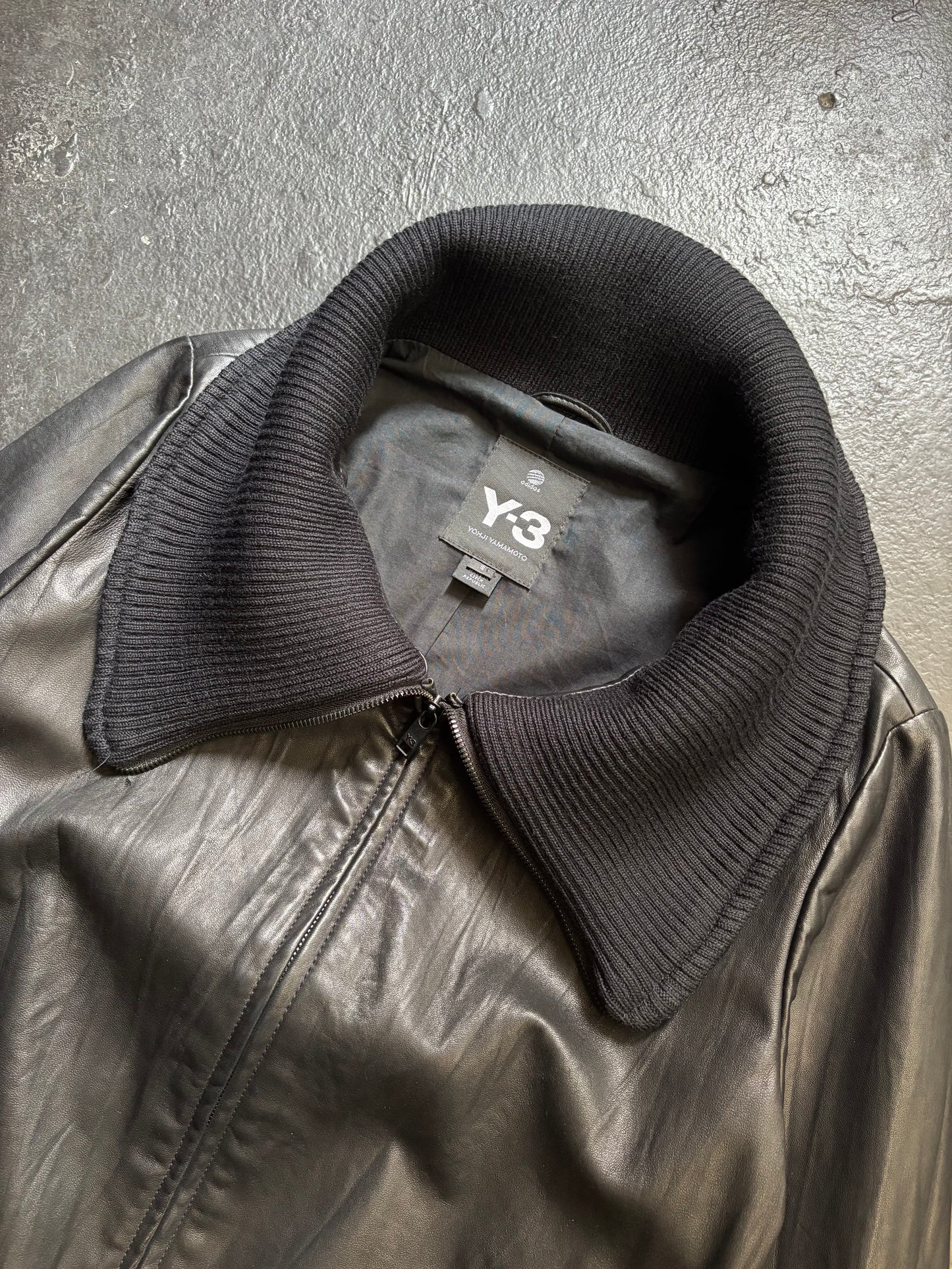 Y-3 by Yohji Yamamoto Leather Jacket (S)
