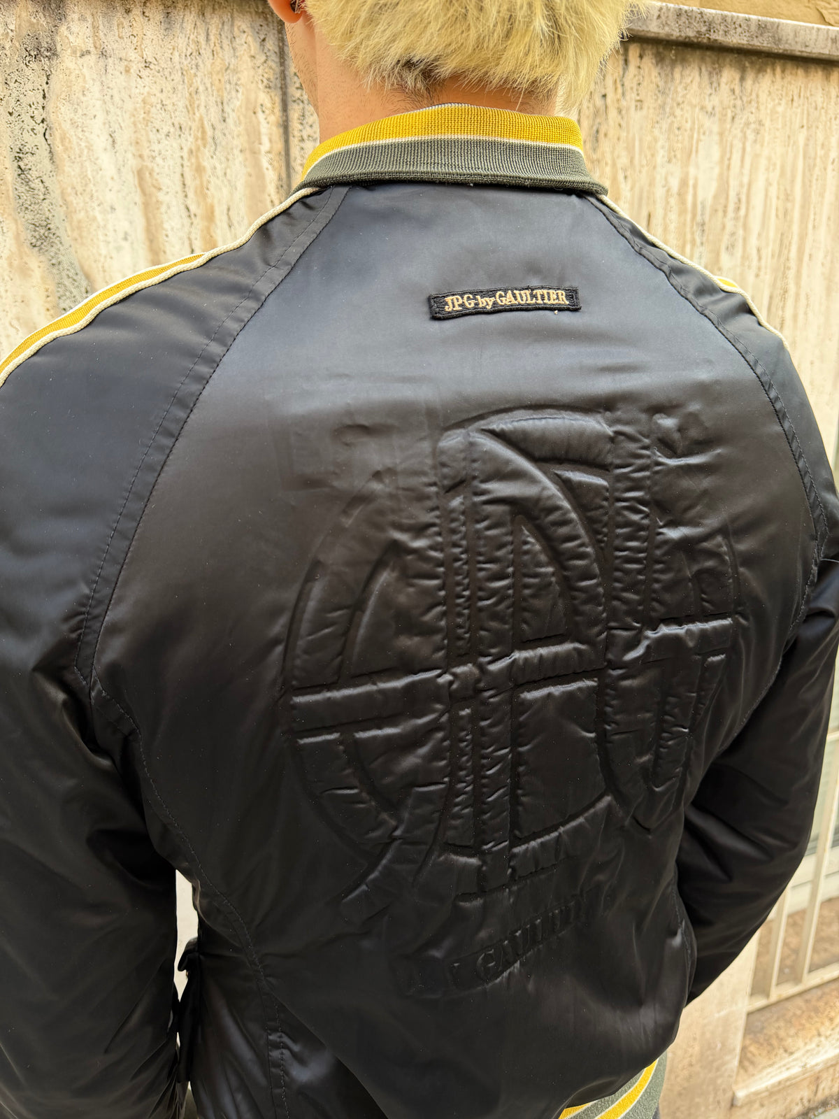AW/99 Jean Paul Gaultier Quilted Varsity Bomber (M)