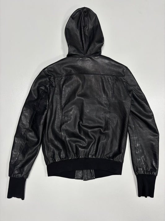 Mauro Gifroni Tight Fit Asymmetrical Leather Jacket (M)