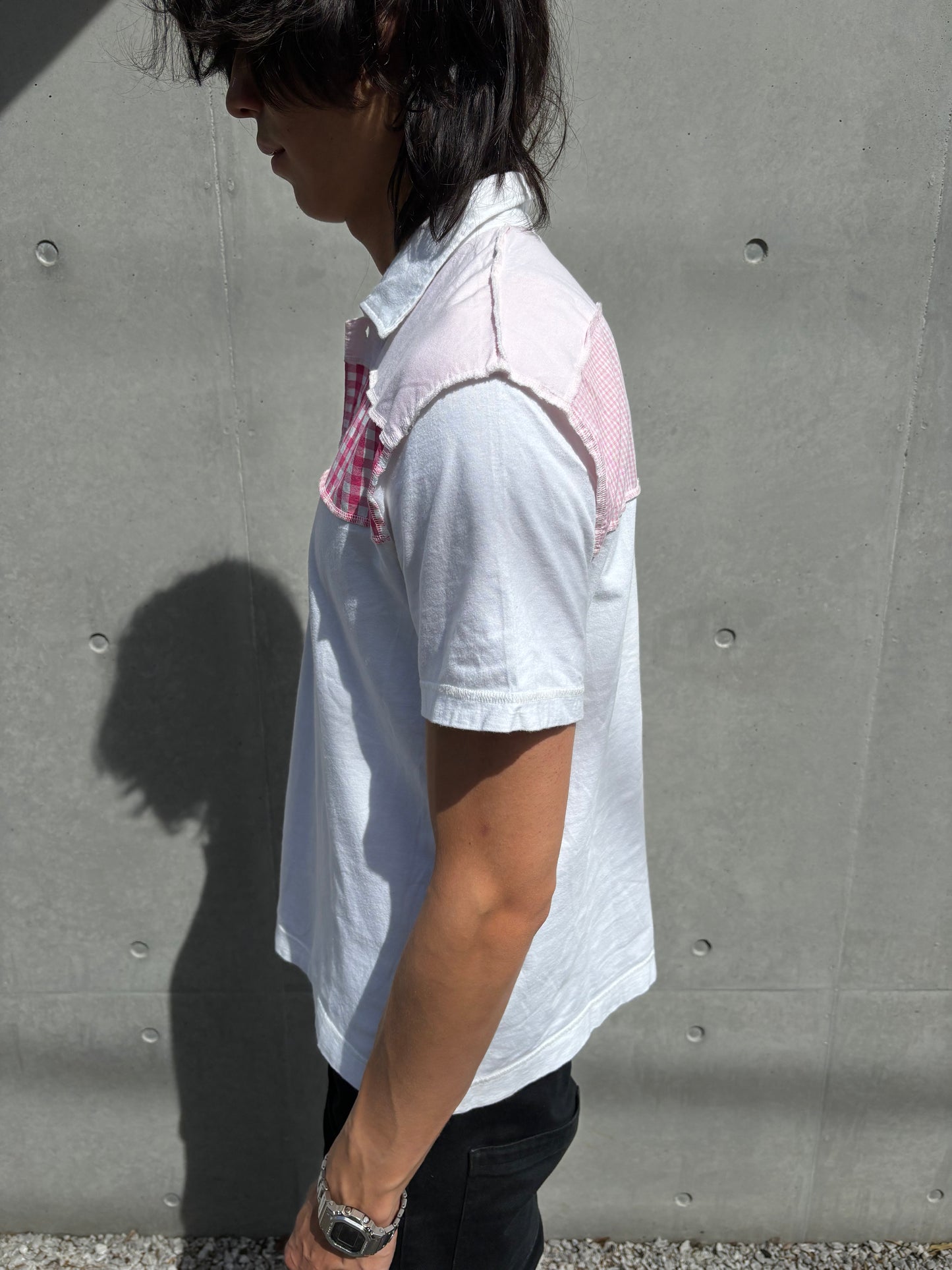 SS/06 Comme des Garcons Homme Multitextured Polo Shirt (L)