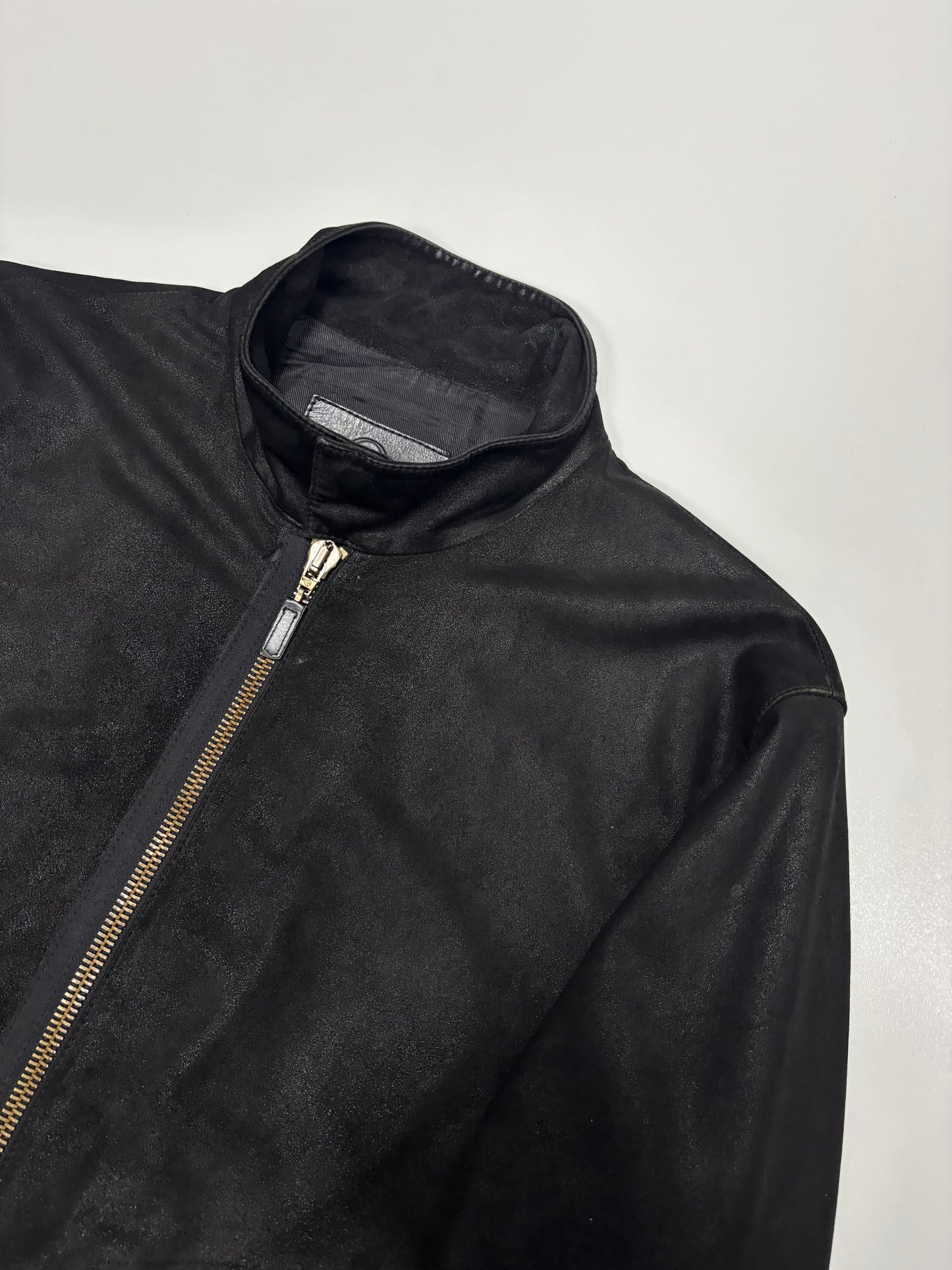 SS10 McQ by Alexander McQueen Suede Leather Blouson Jacket (M)