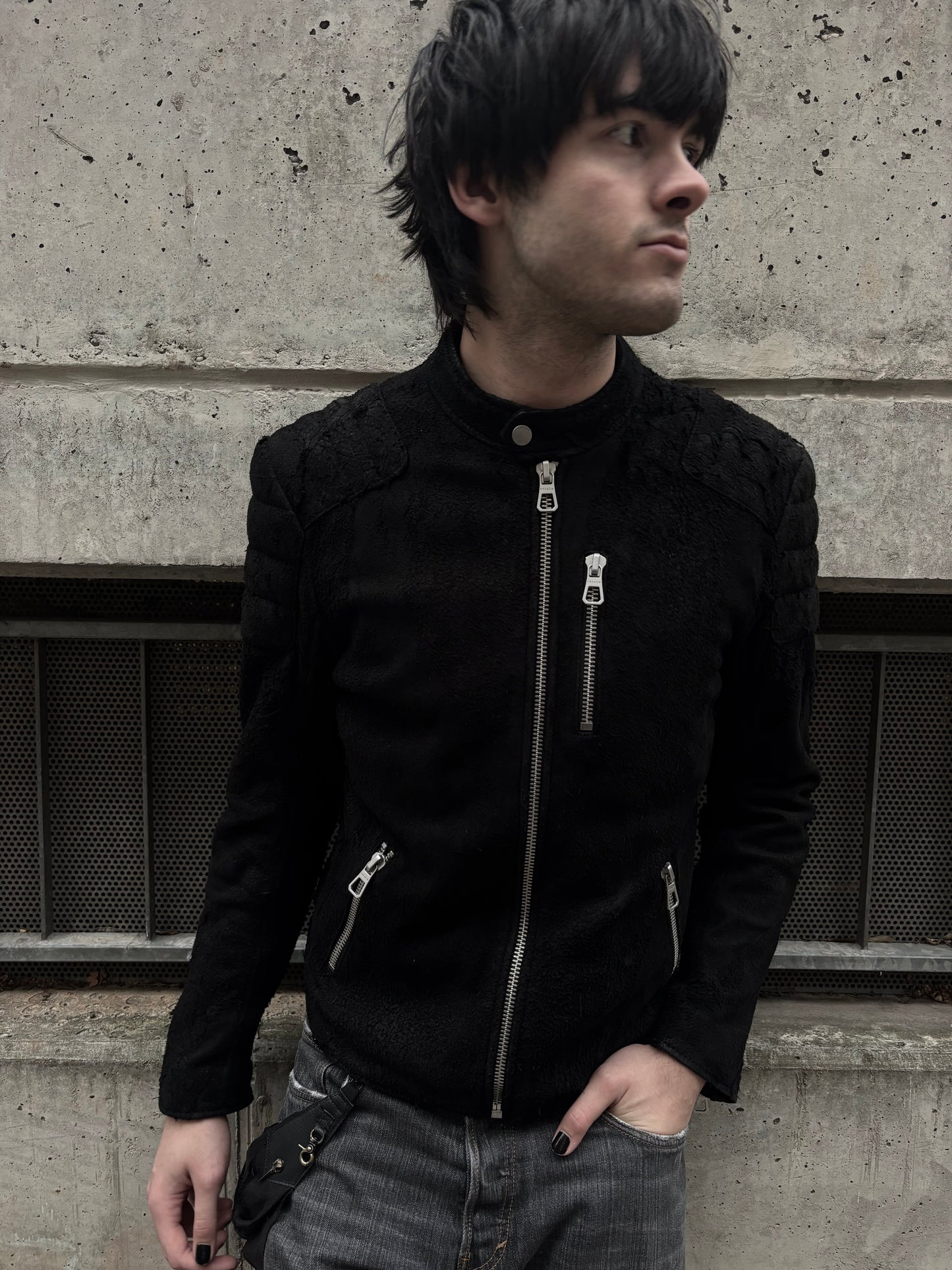 Preach Brushed Lamb Nap Racer Jacket (L)