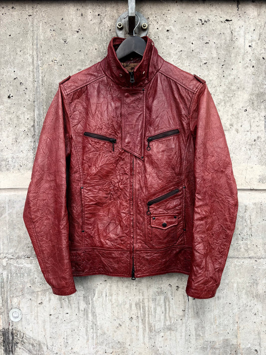 Tete Homme Red Rider Leather Jacket (S)