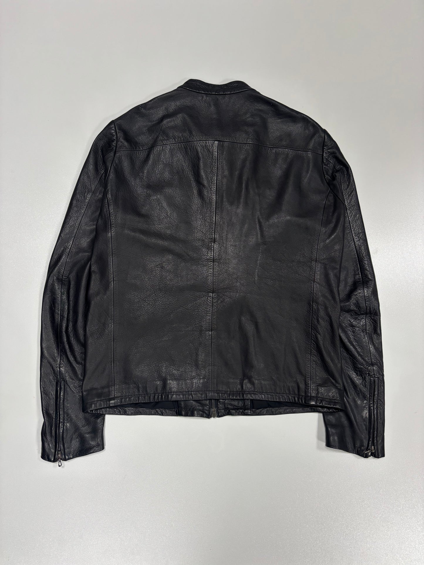 ATTACHMENT by Kazuyuki Kumagai No Seam Tight fit leather jacket (L)