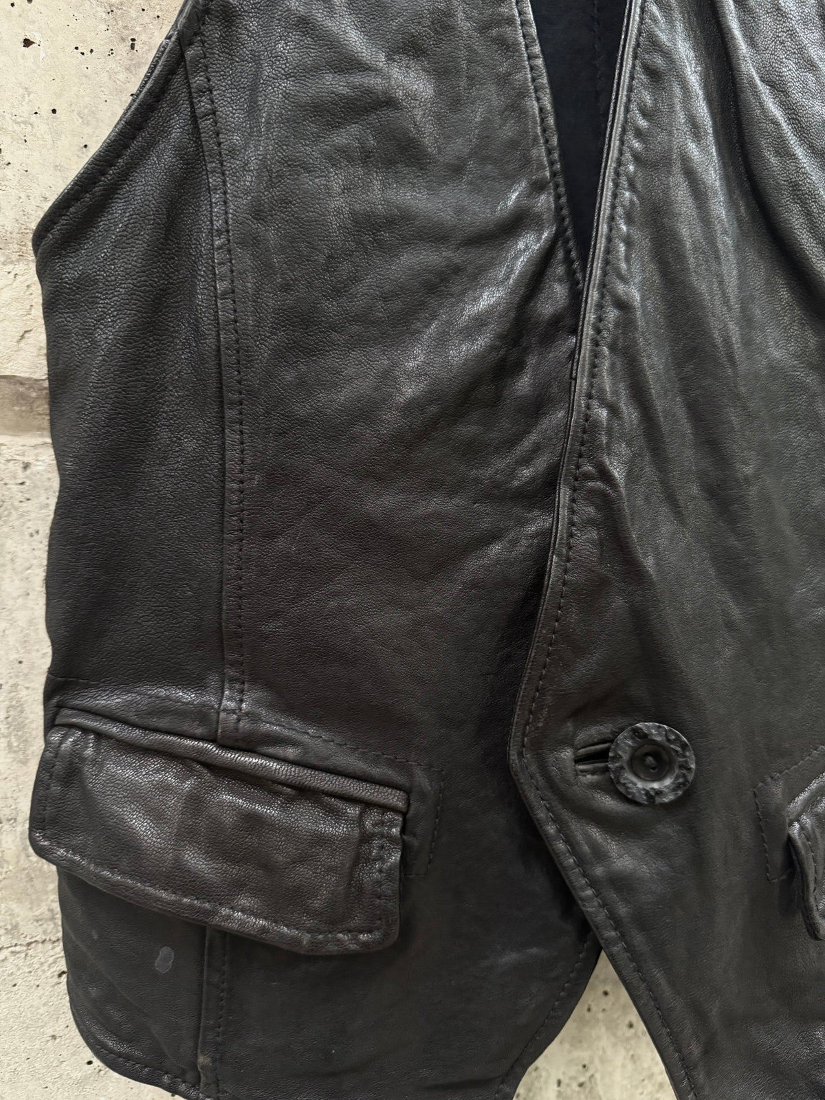 Buffalo Bobs Goat Leather Vest (1)