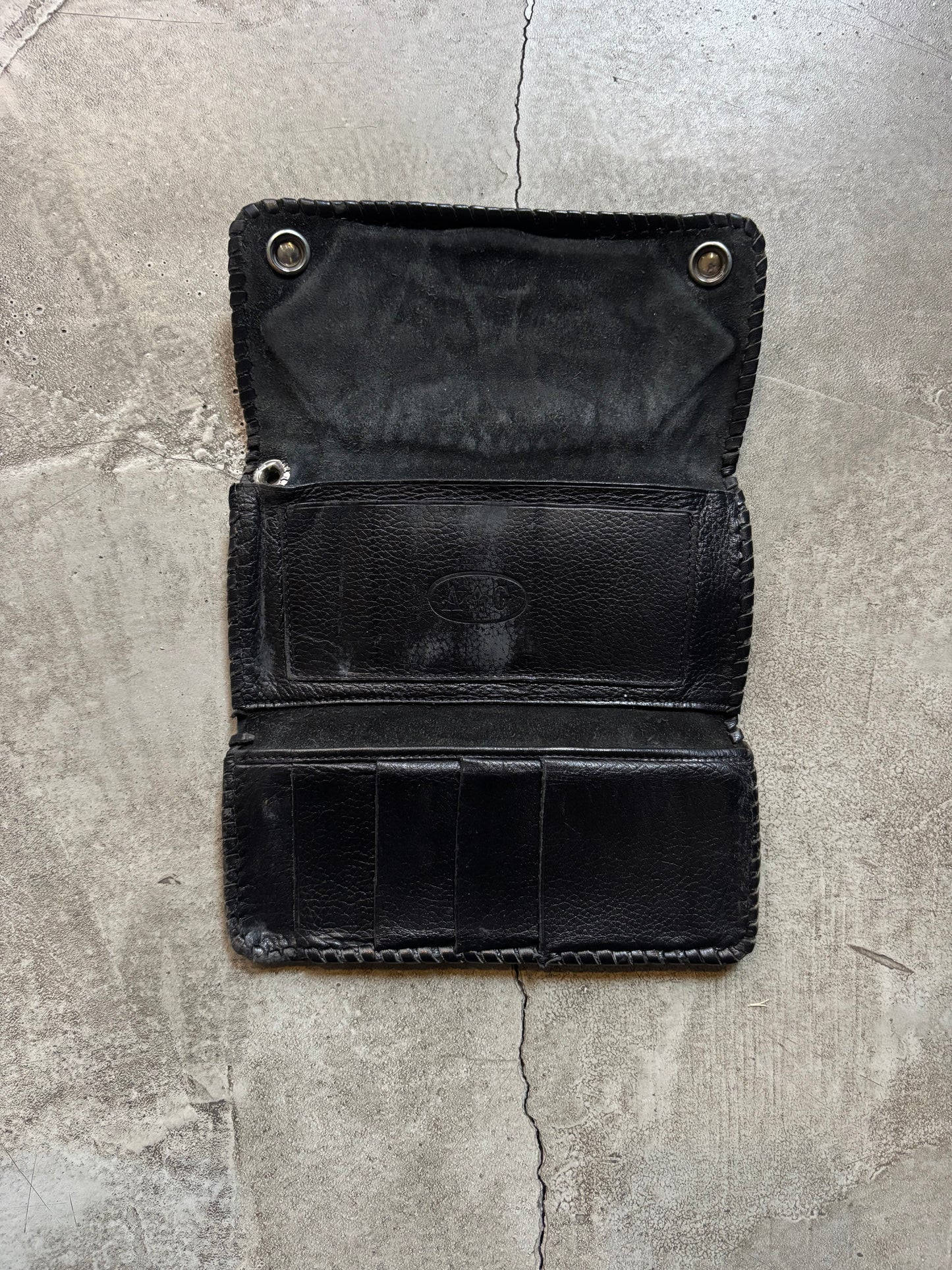 A&G Rock Molded Stingray Cross 925 Silver Wallet (OS)