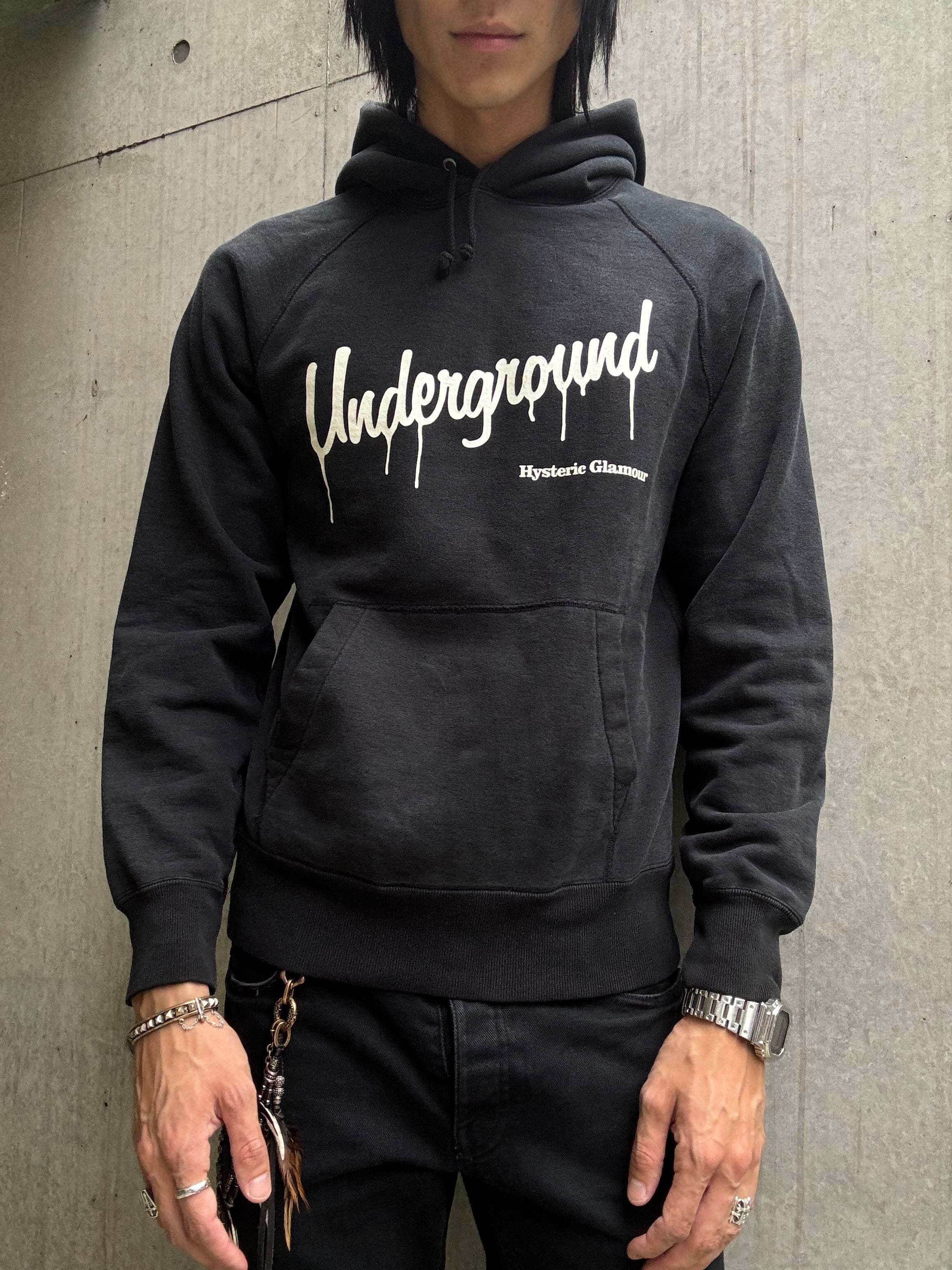 トップス 2000s Hysteric Glamour graphic hoodie AW/2000 Hysteric Glamour Underground Hoodie (M) – vintendoarchive