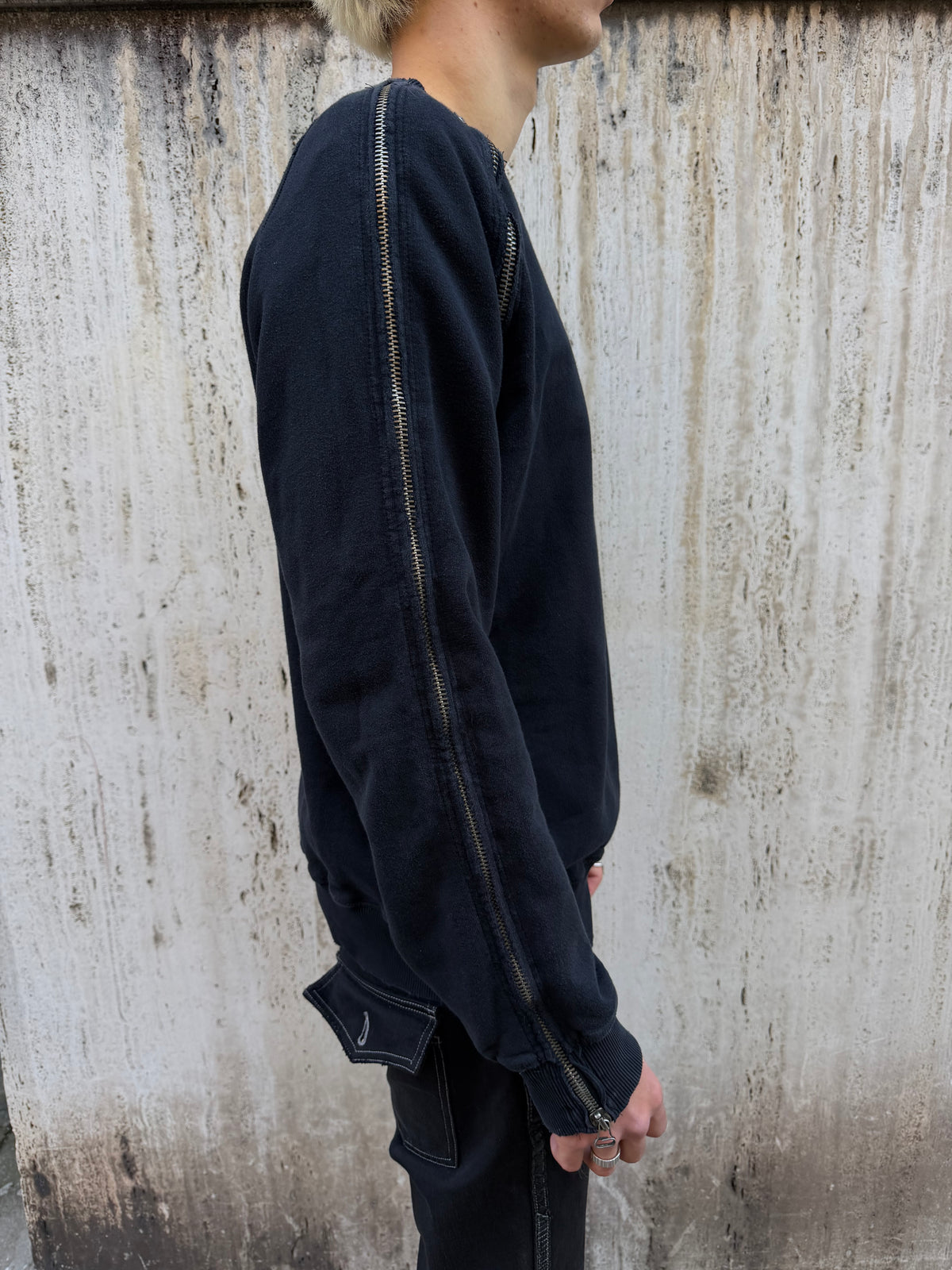 Pierre Balmain Multi Zip Crewneck Sweatshirt (XL)