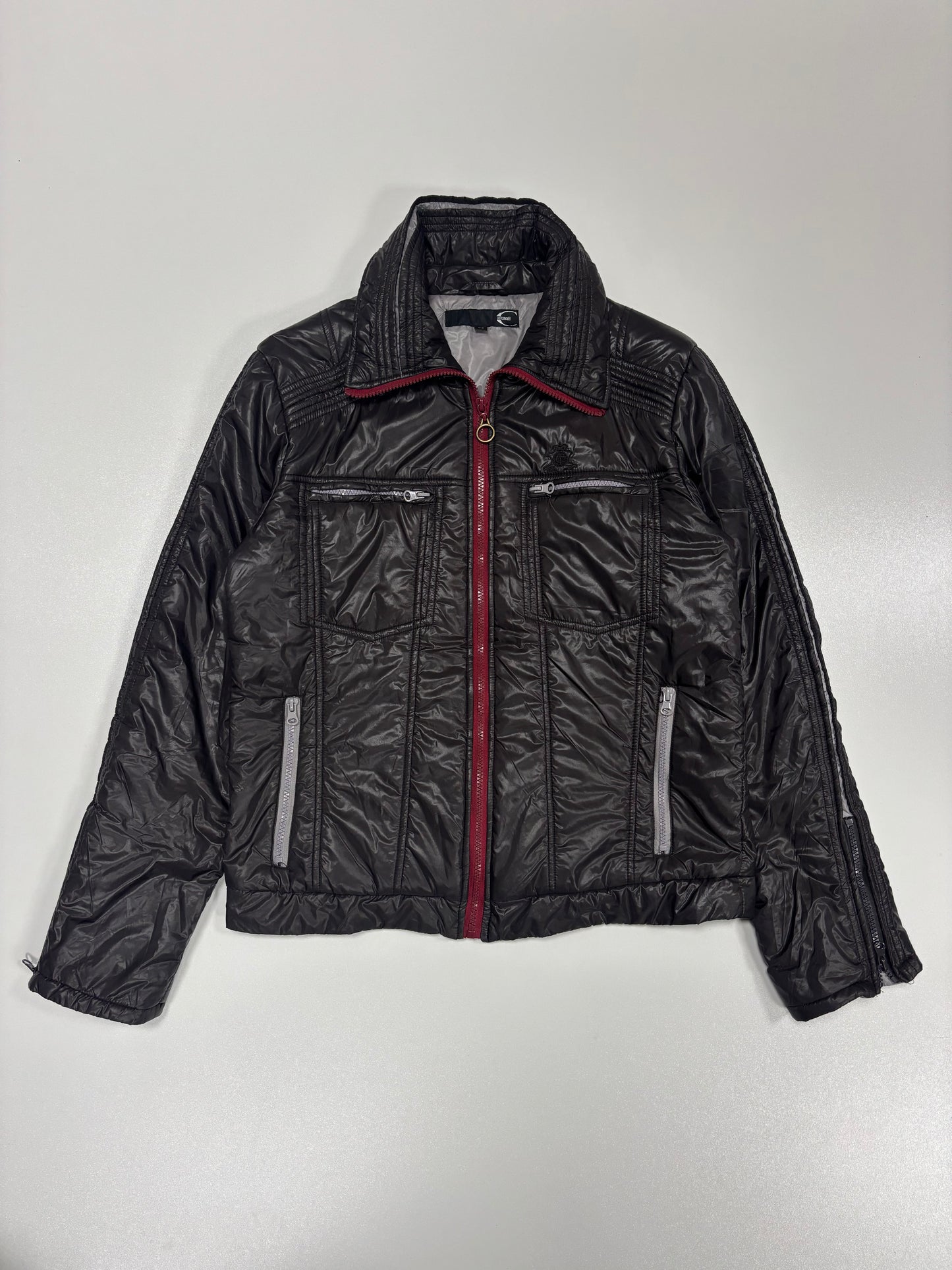 Just Cavalli Quilted Red Zip Puffer Jacket (50)
