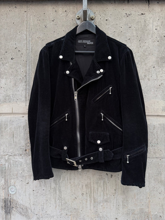 AW/2007 Junya Watanabe Velvet Perfecto Biker Jacket (S)