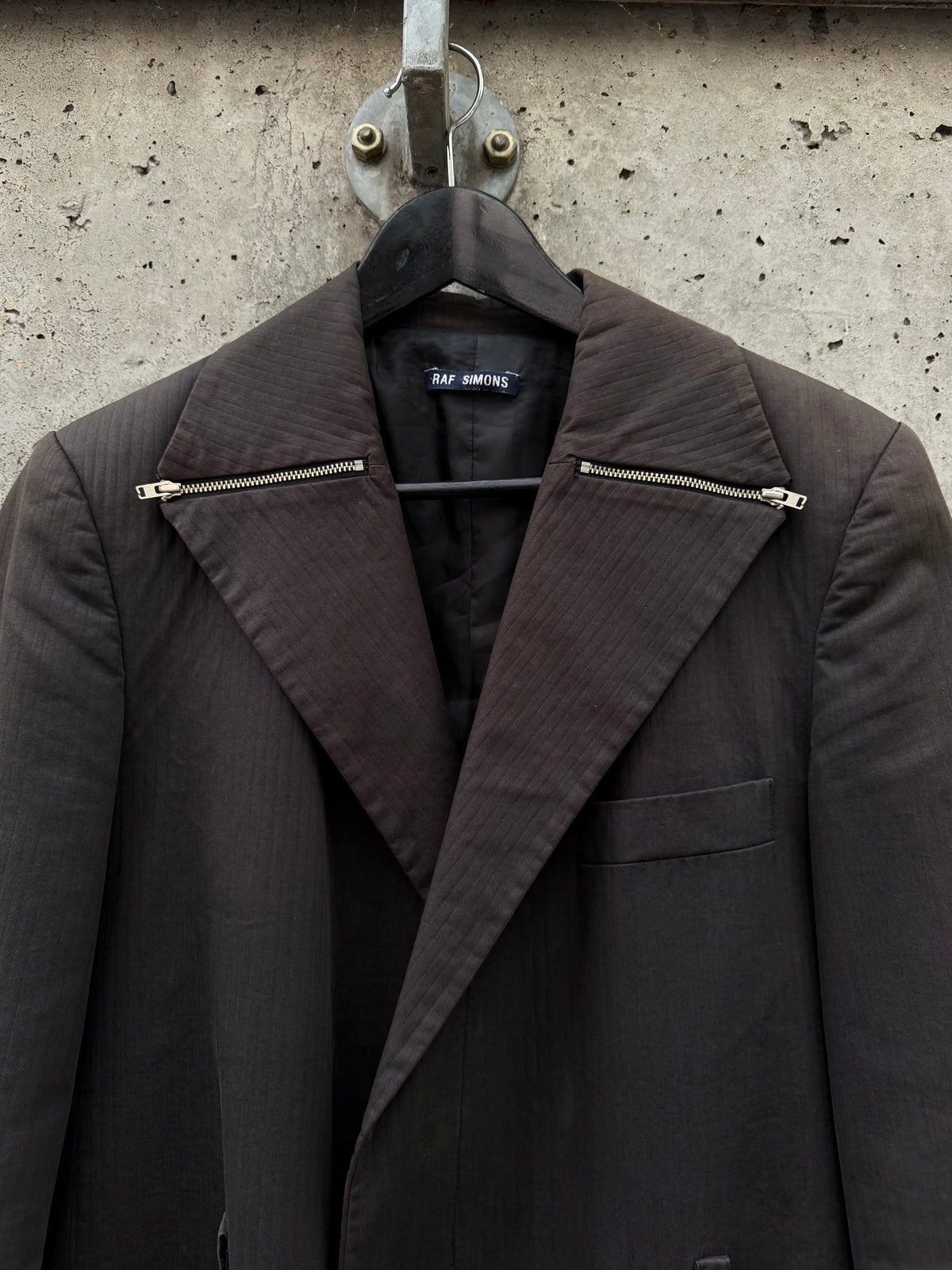 SS/98 Raf Simons „Black Palms“ Zip-Lapel Coat (48)