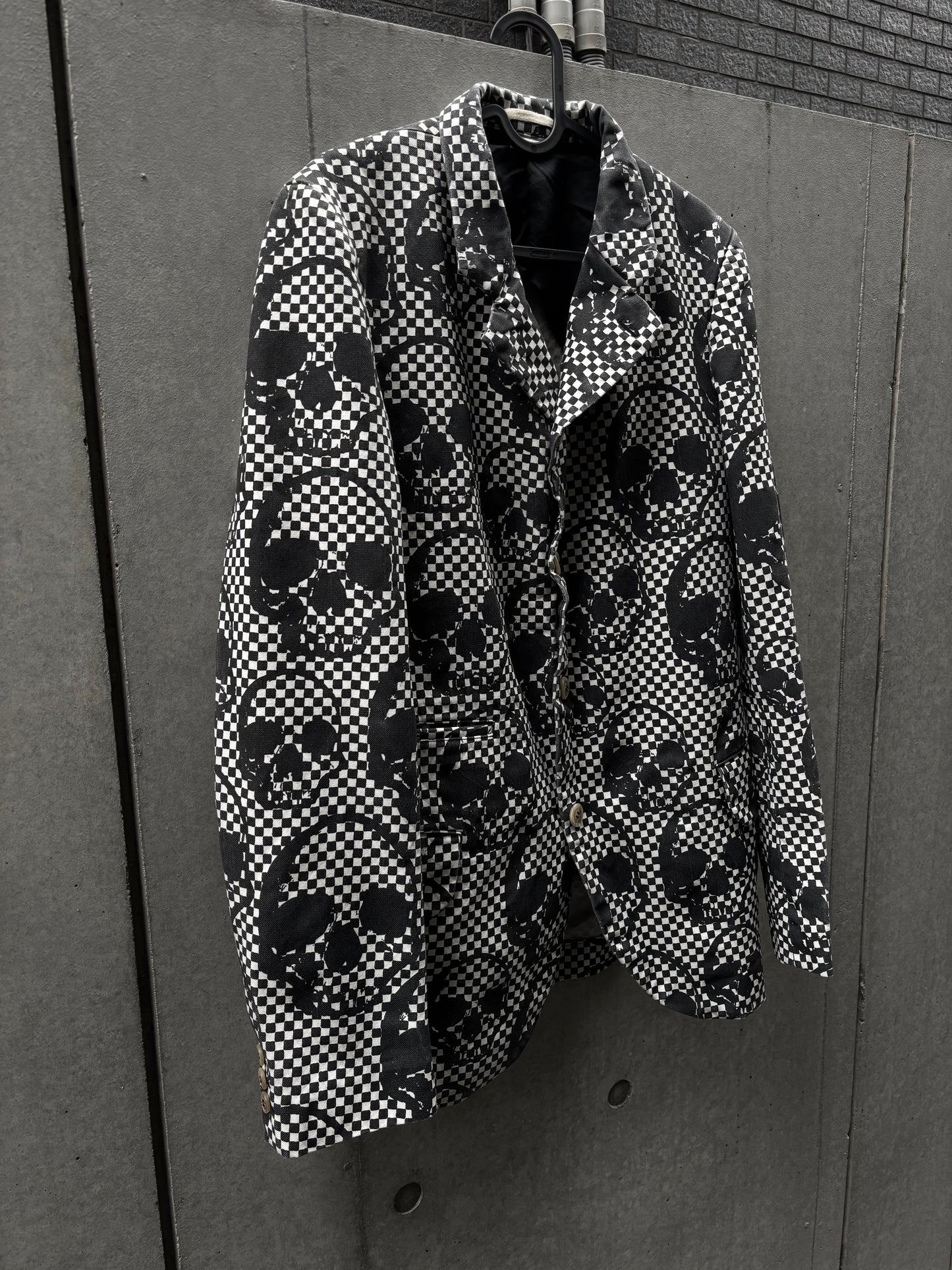 SS/11 Comme des Garçons Homme Plus Skull of Life Check Blazer (S)