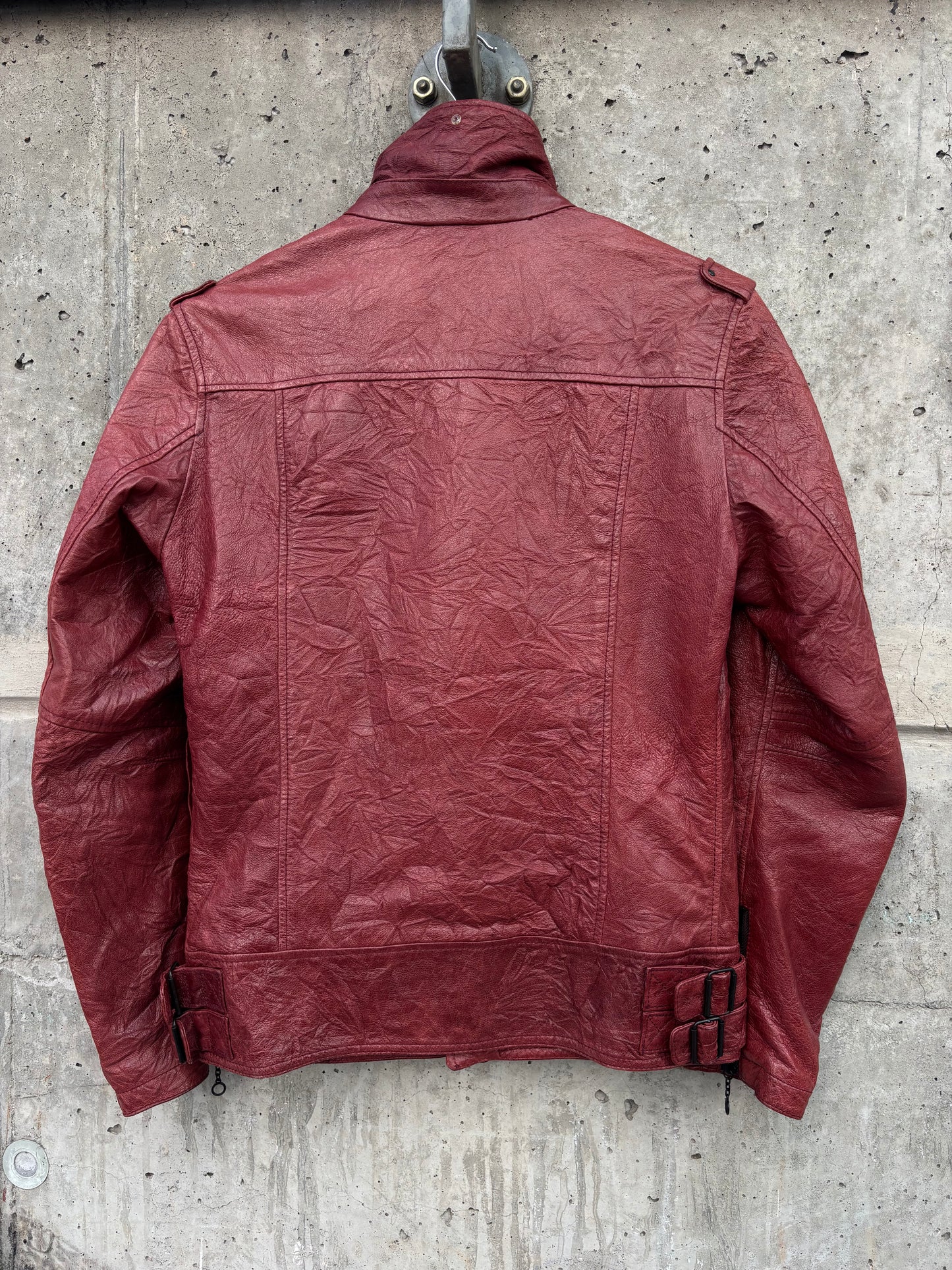 Tete Homme Red Rider Leather Jacket (S)