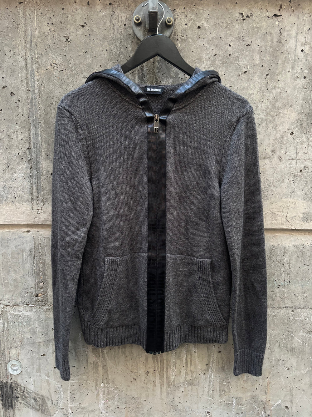 Dirk Bikkembergs Tape Seam Zip Hoodie (46)