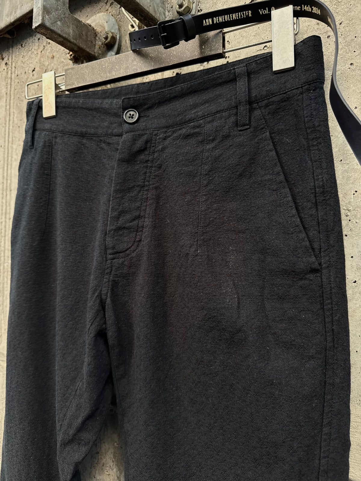 SS/15 Ann Demeulemeester Textured Tapered Trousers (XS)