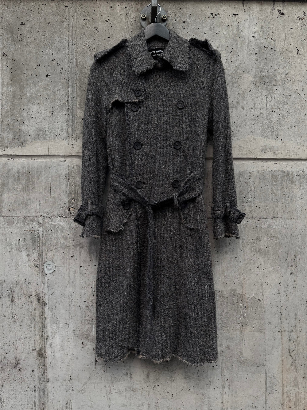 AW/2003 Junya Watanabe Frayed Doublebreasted Coat (S)