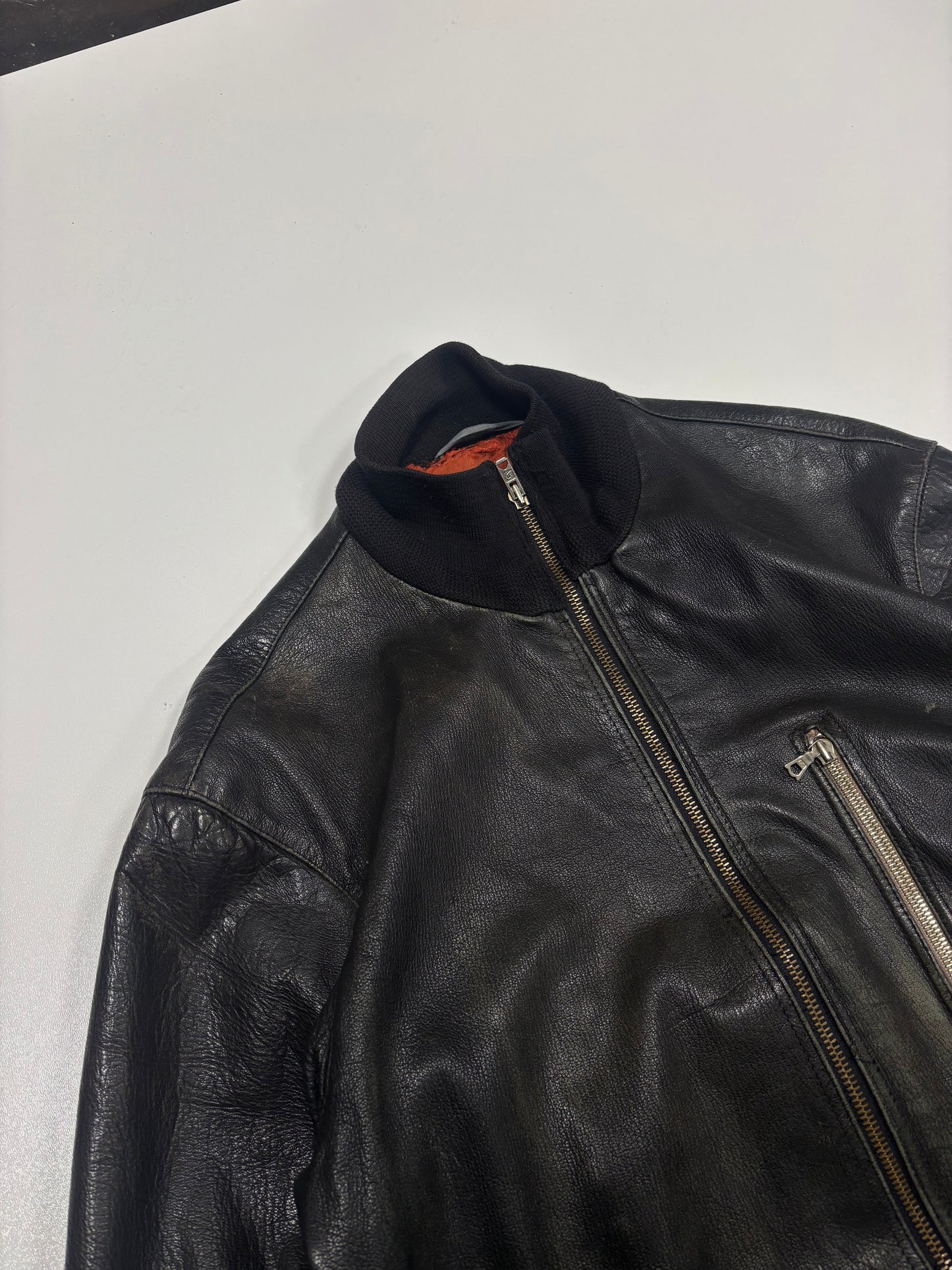 1980s Bundeswehr Leather Jacket (M)