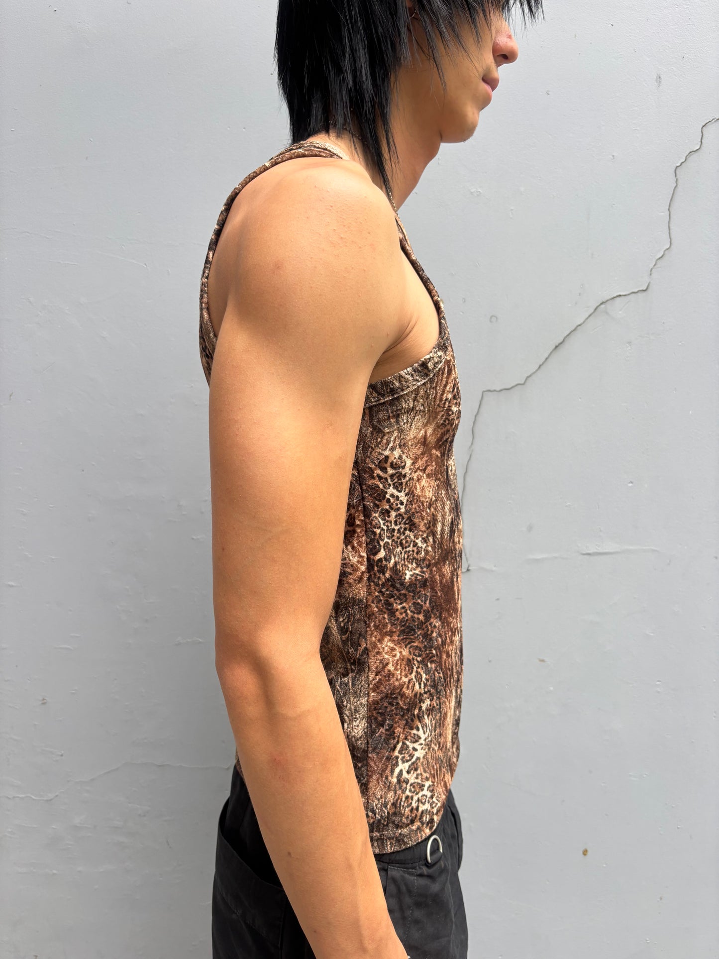 Tornado Mart Velvet Leopard Camo Tank (S)