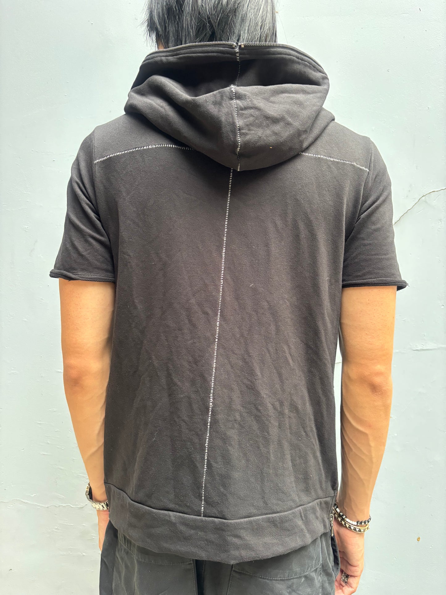Semantic Design Scarstitch Sleeveless Hoodie (L)