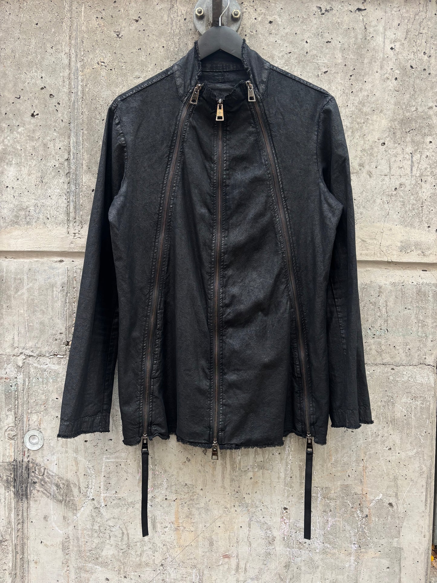 La Haine Inside Us Waxed Tripple Zip Up Jacket (S)