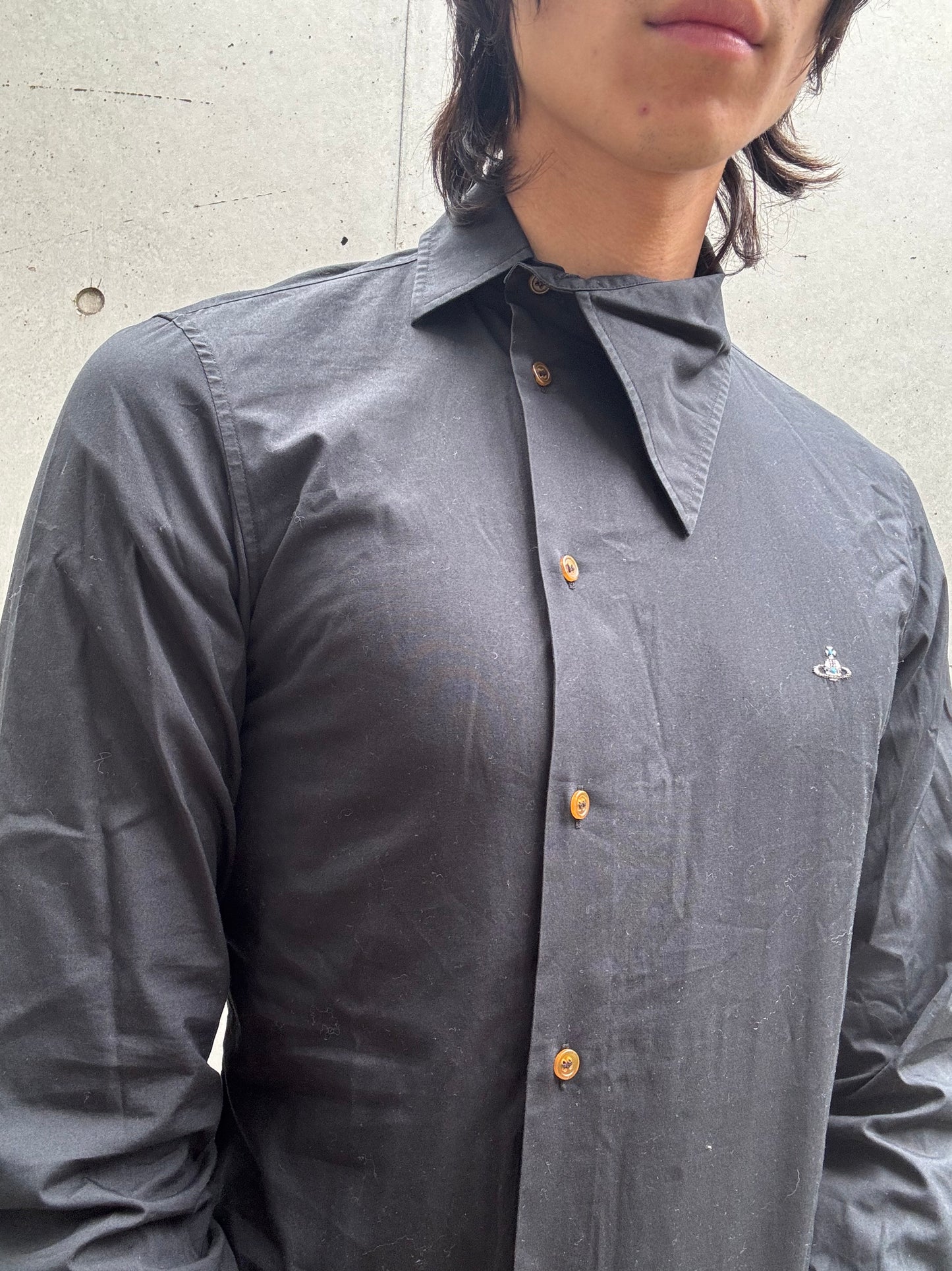 1990‘s Vivienne Westwood Asymmetrical Collar Shirt (46)