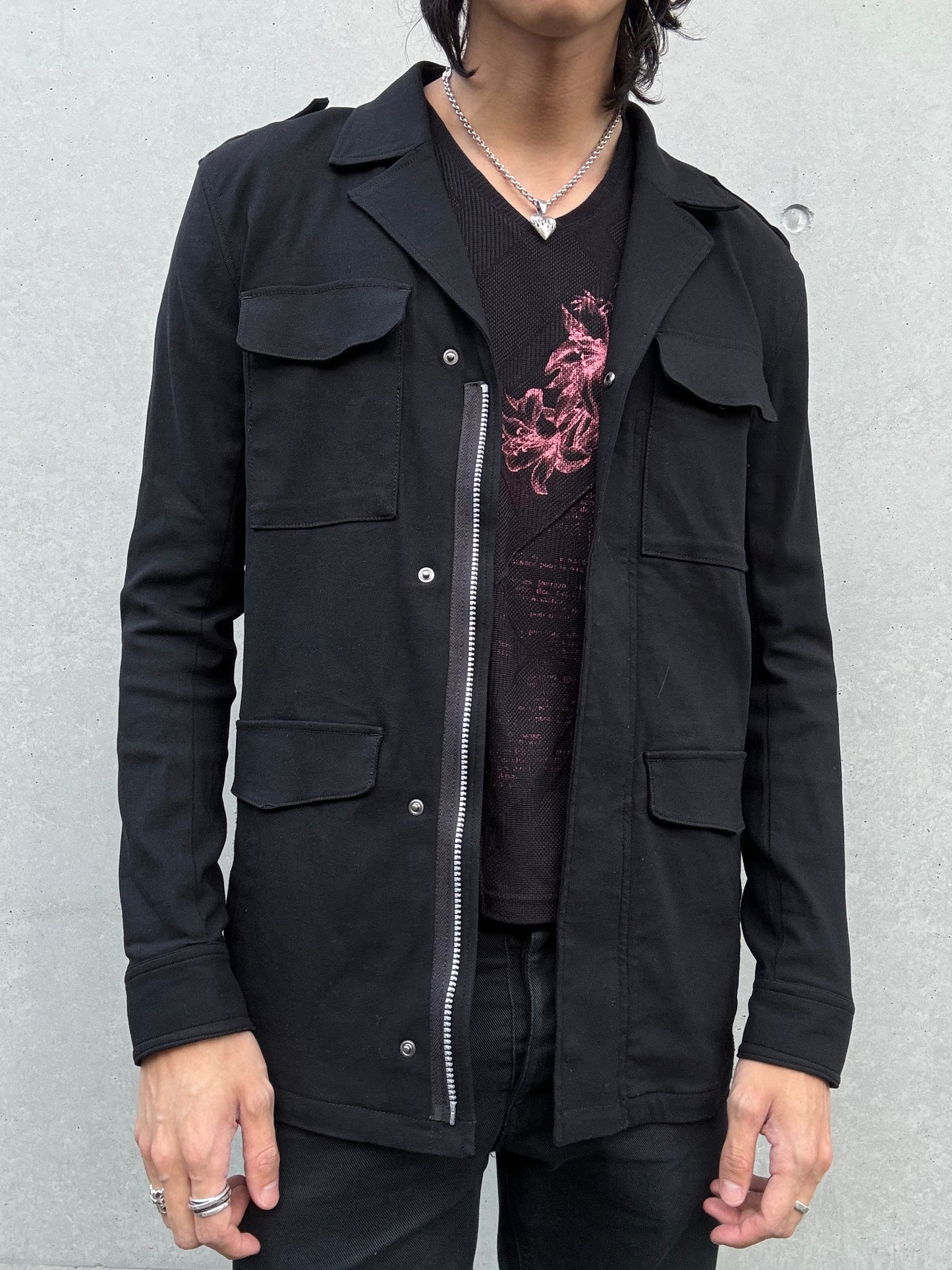 Semantic Design Slim Fit Military Jacket (L)