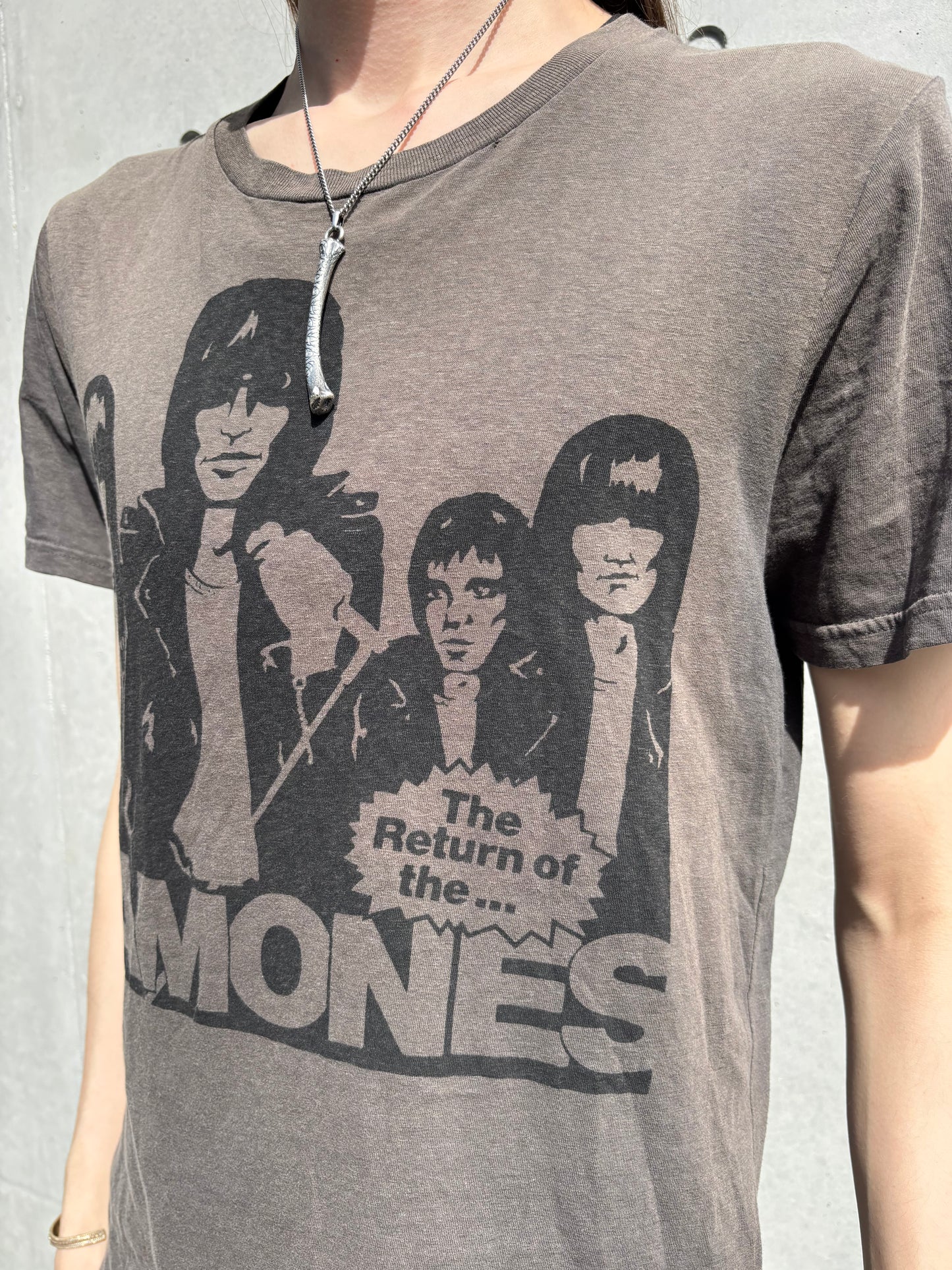 Hysteric Glamour Faded Brown Ramones Tee (M)
