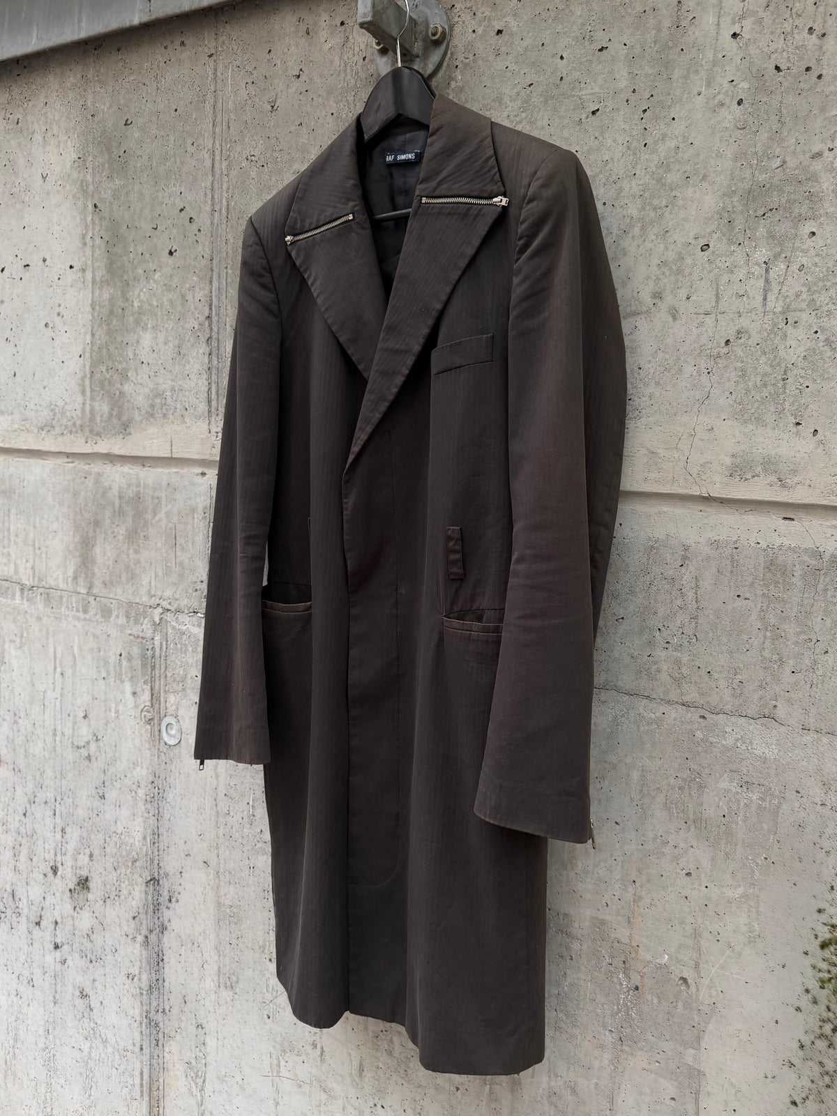 SS/98 Raf Simons „Black Palms“ Zip-Lapel Coat (48)