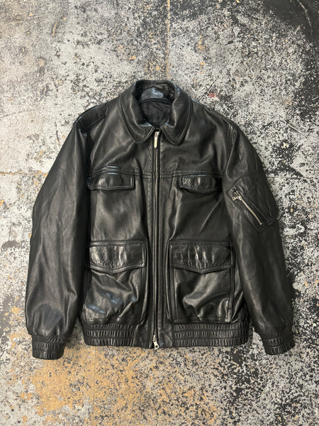 1970s Original „Polizei“ Leather Jacket (XL)