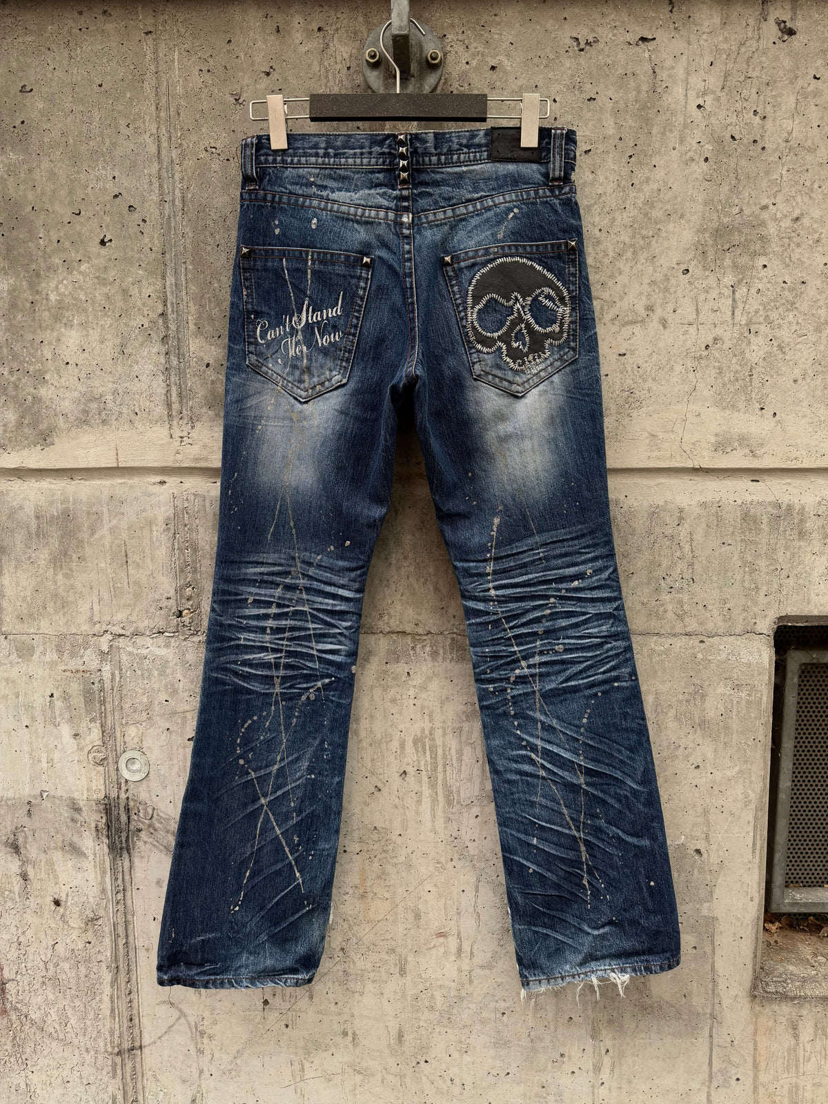 Semantic Design Studded Paint Splatter Denim (M)