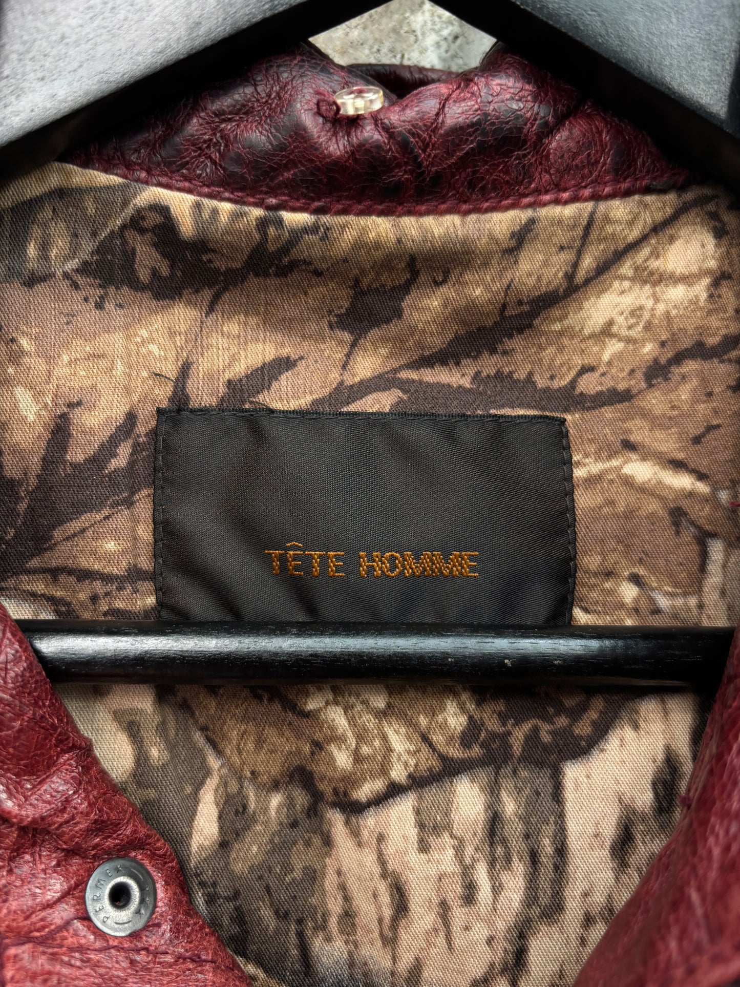 Tete Homme Red Rider Leather Jacket (S)