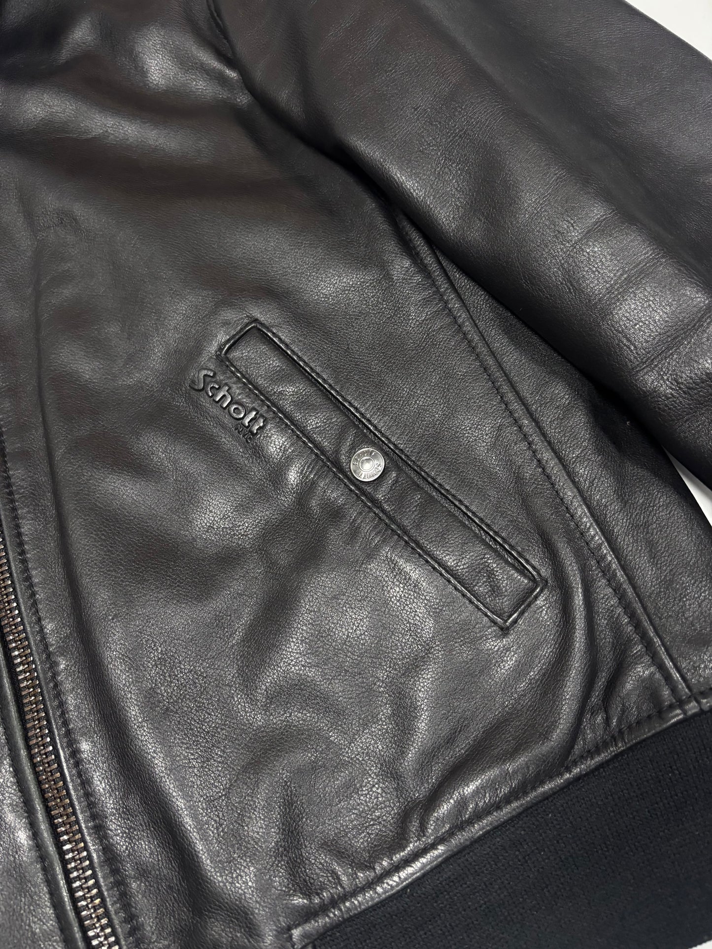 Schott Harrington Leather Jacket (L)