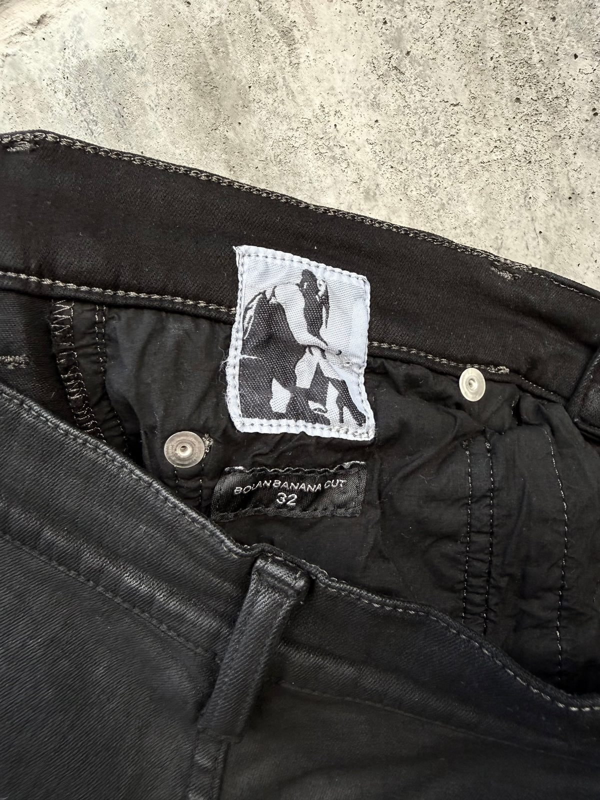 SS/24 Rick Owens Waxed Black DRKSHDW Bolan Denim (32)