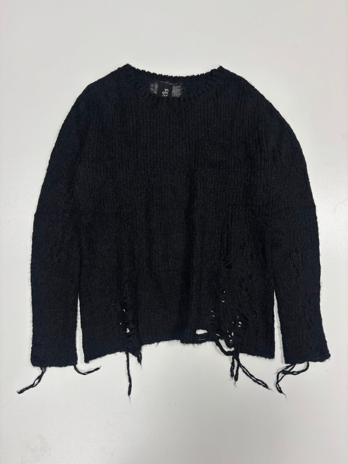 Thom Krom Distressed Knit Sweater (XXL)
