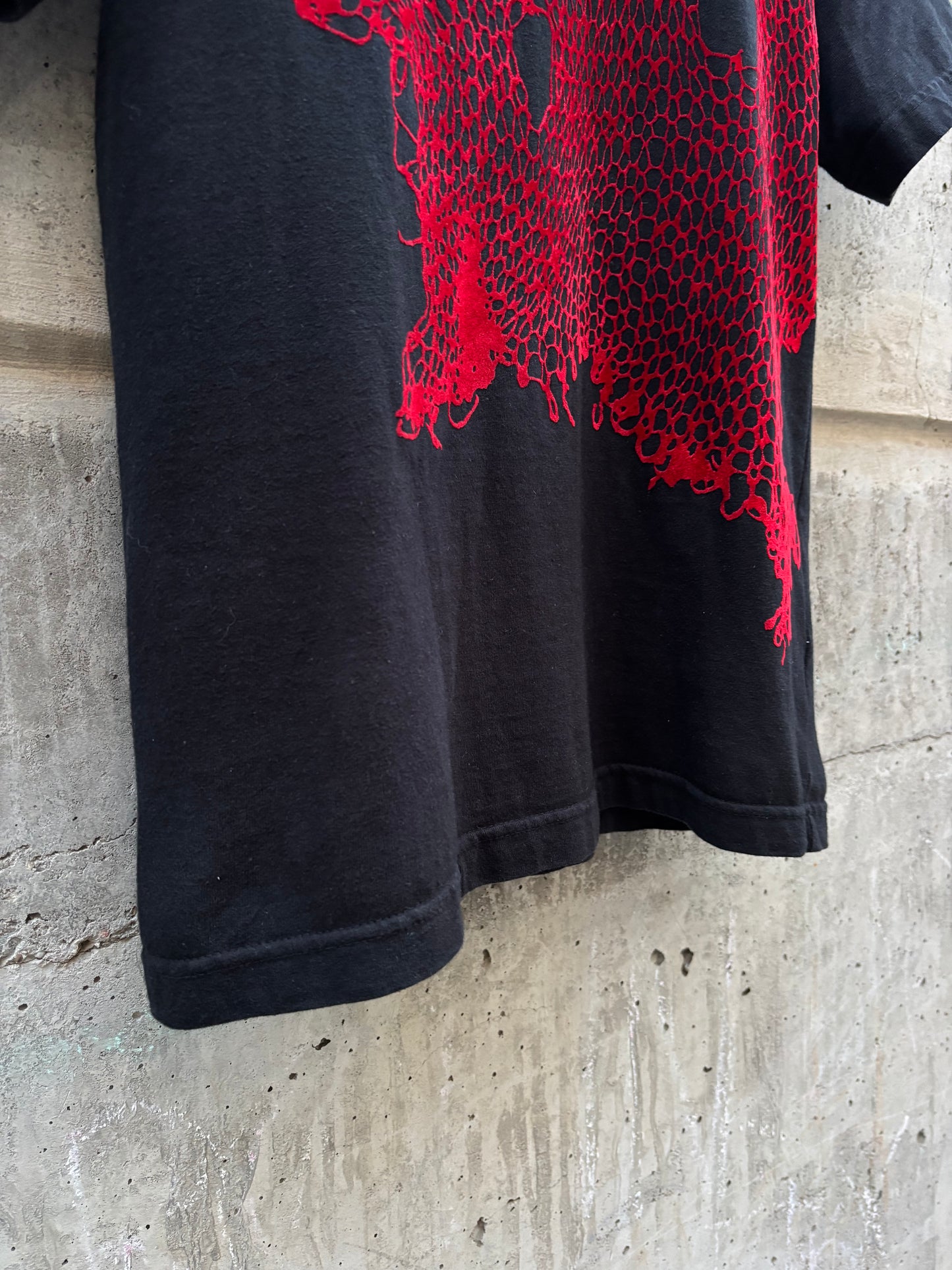 Junya Watanabe Spiderweb Velour Shirt (XS)