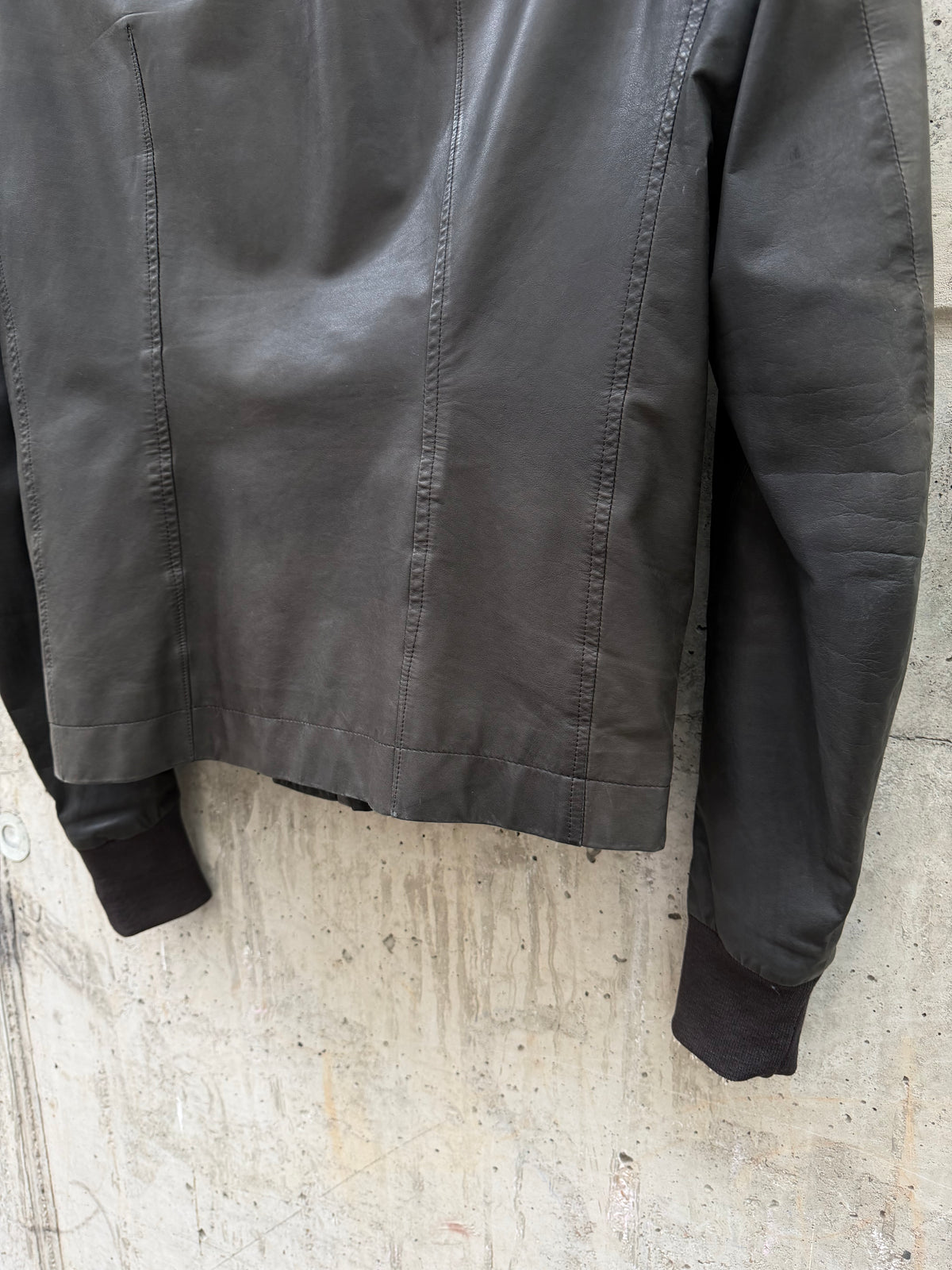 AW/2012 Rick Owens Distressed Leather Jacket (48)