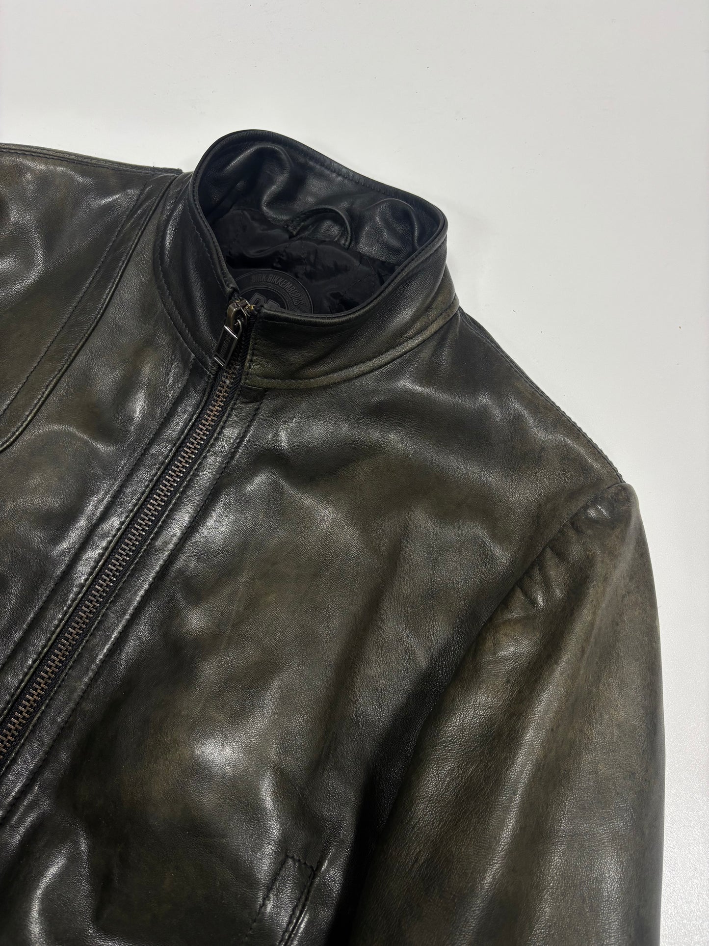 Dirk Bikkembergs Rider Leather Jacket (46)