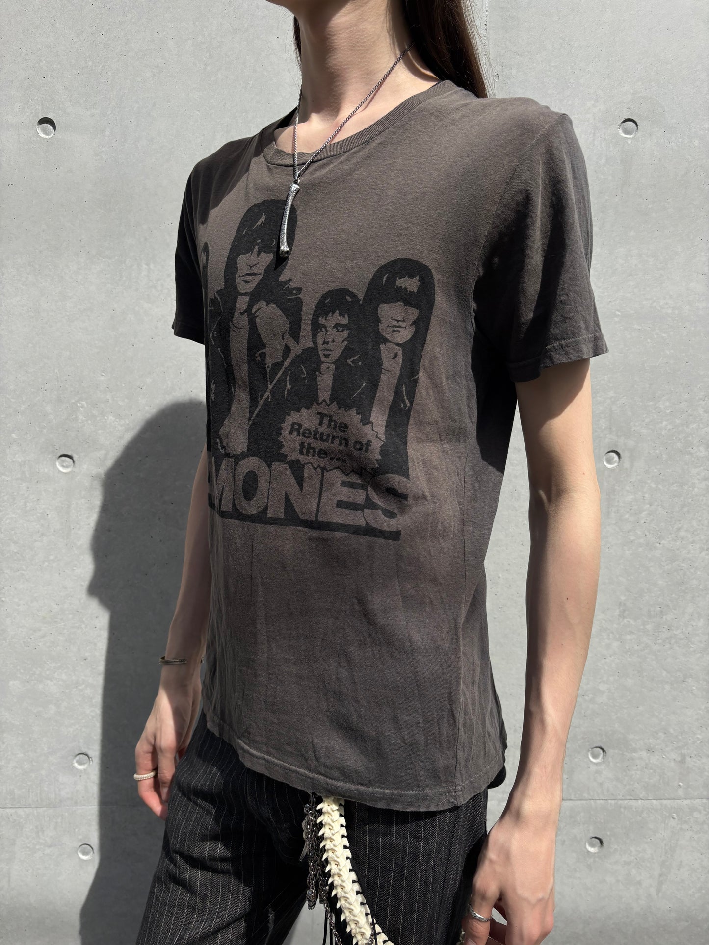 Hysteric Glamour Faded Brown Ramones Tee (M)