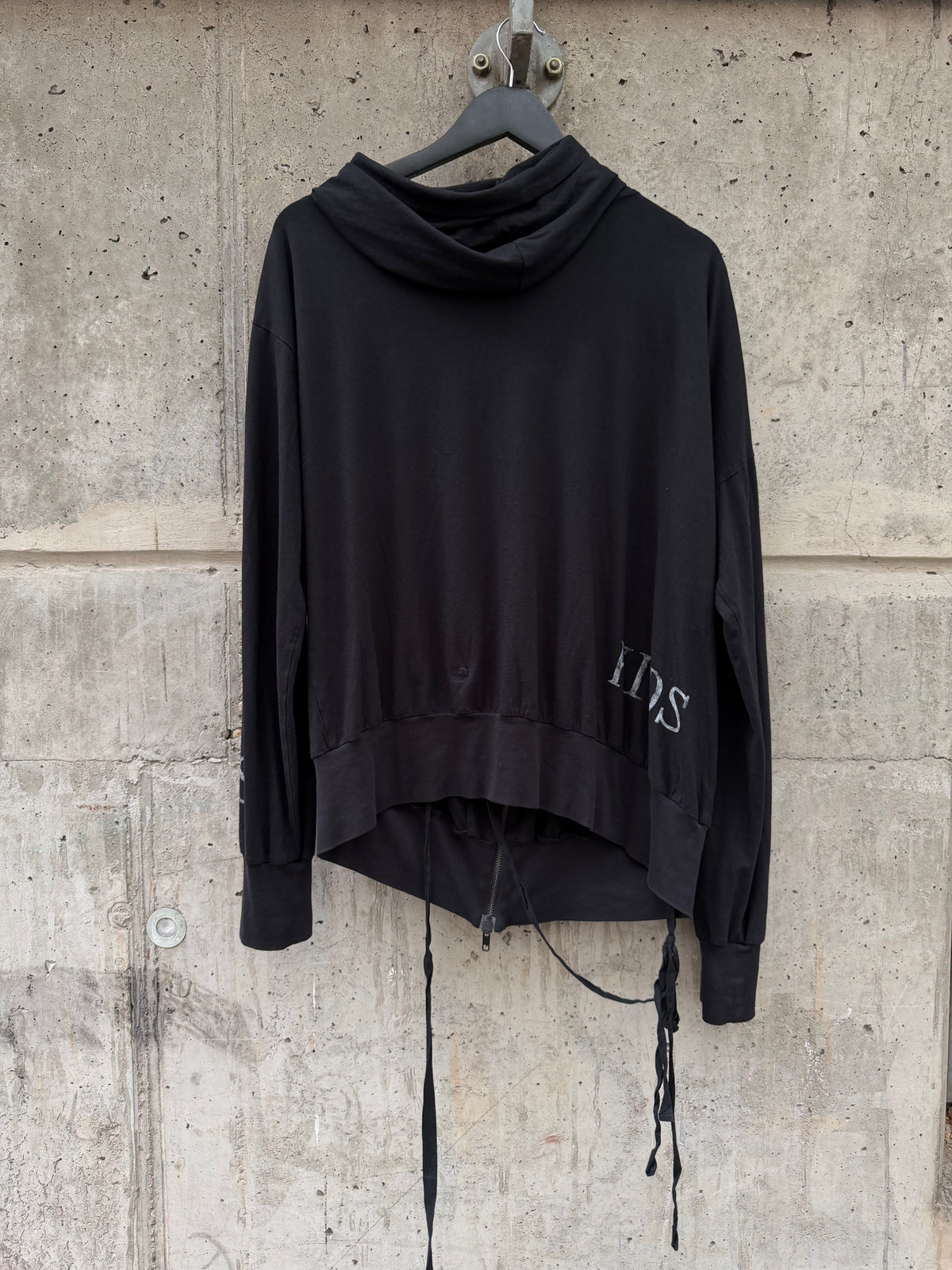 SS/18 Ann Demeulemeester „Forever Kids“ Asymmetrical Zip Hoodie (S)