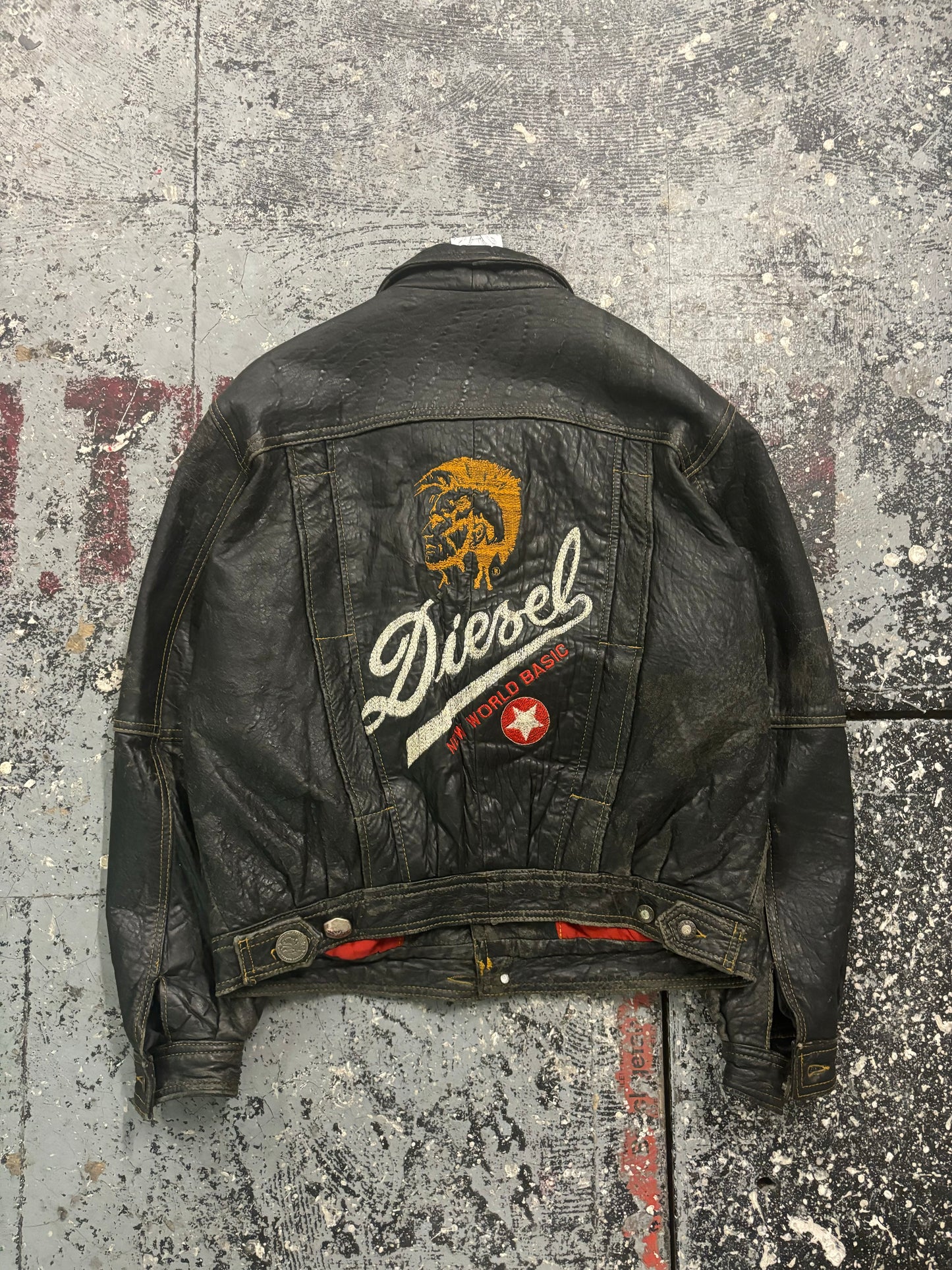 90s Diesel Leather Jacket (L)