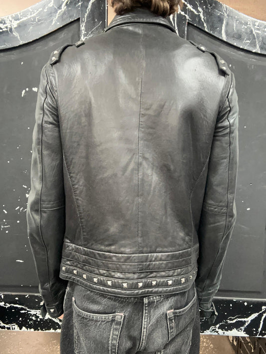 Bikkembergs Sport Couture Studded Leather Jacket (L)