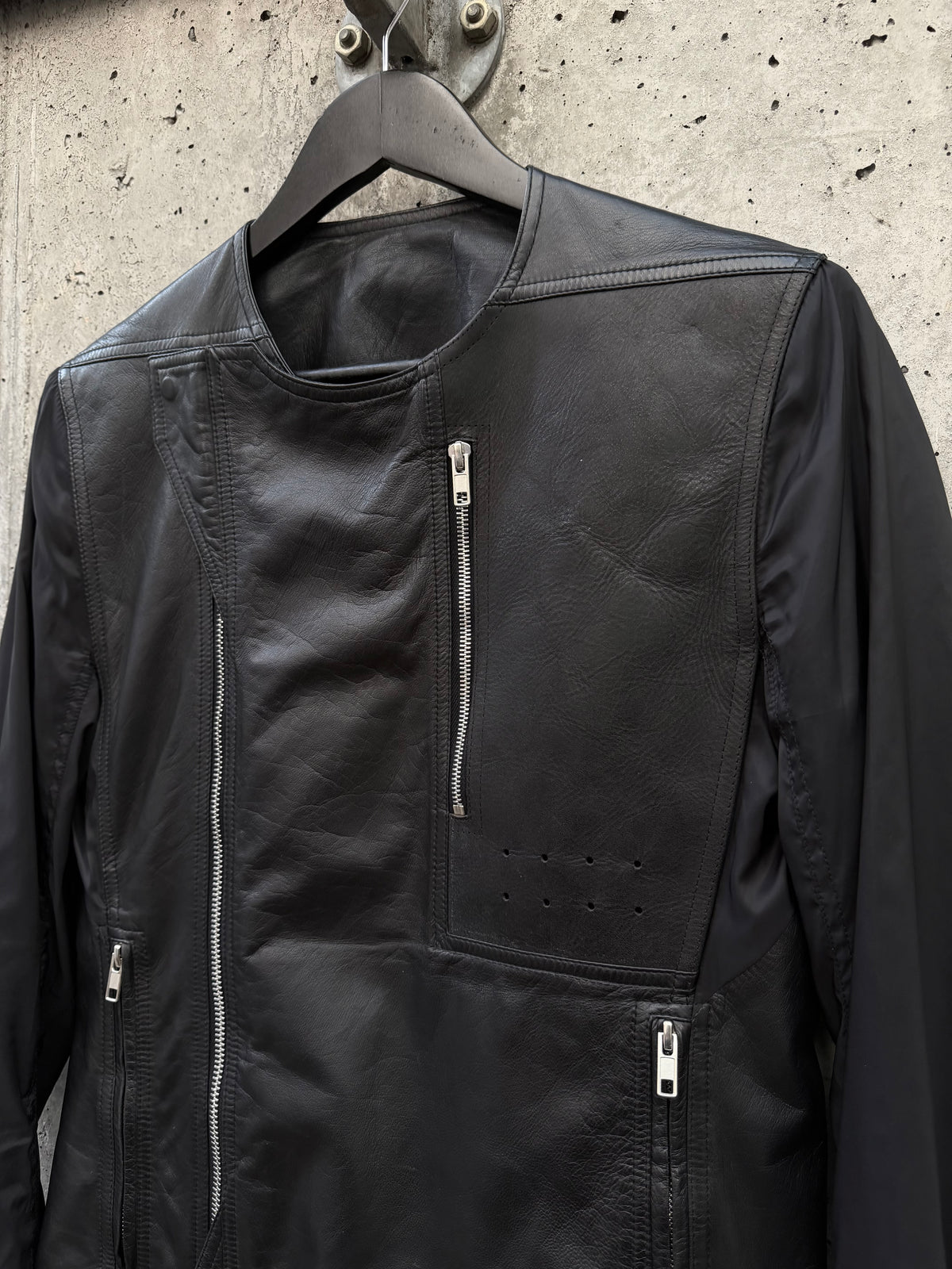 SS/14 Rick Owens "Vicious" Leather Biker Jacket (Size 48)