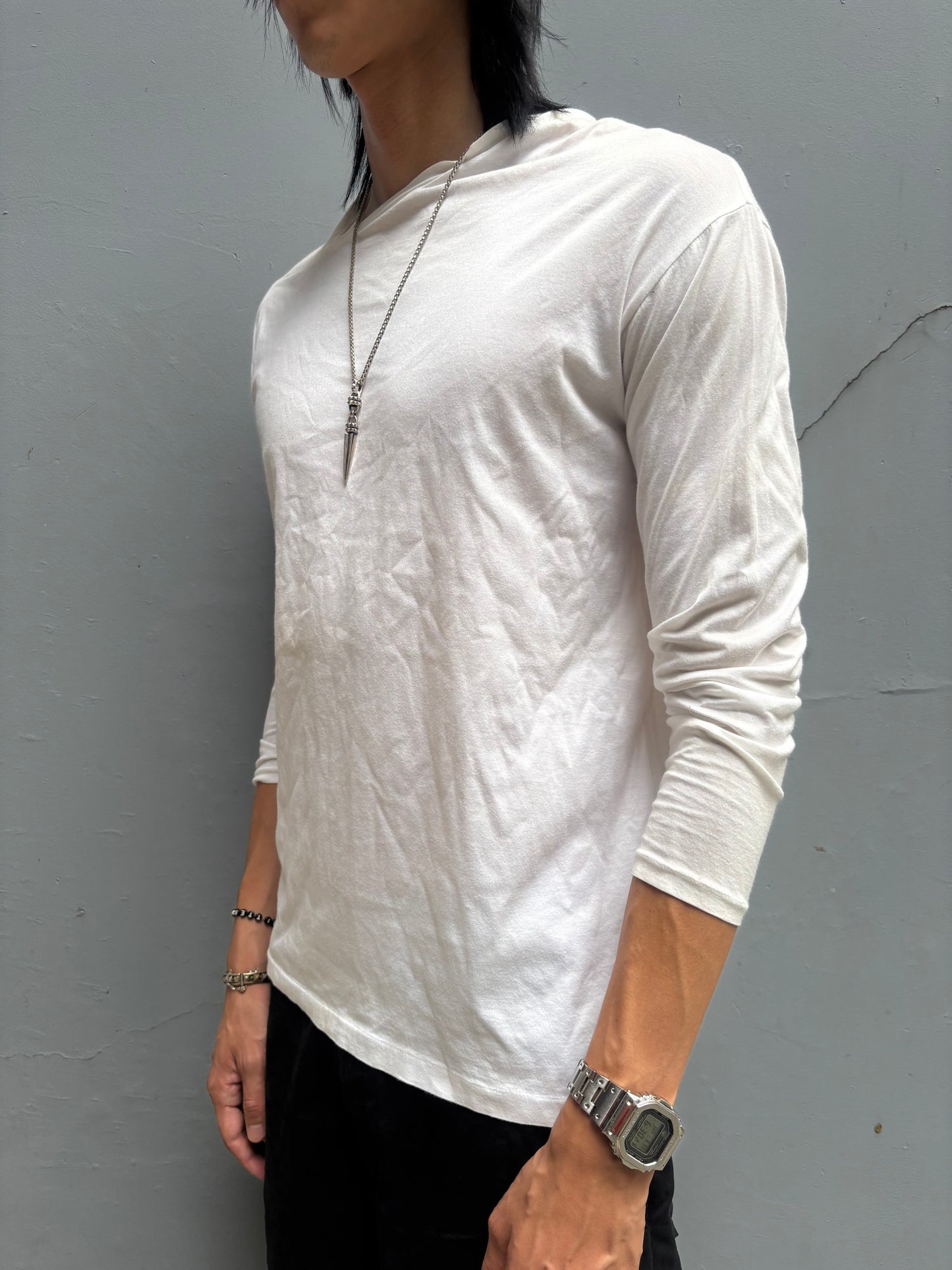 90‘s Y‘s by Yohji Asymmetrical Collar Longsleeve(M)