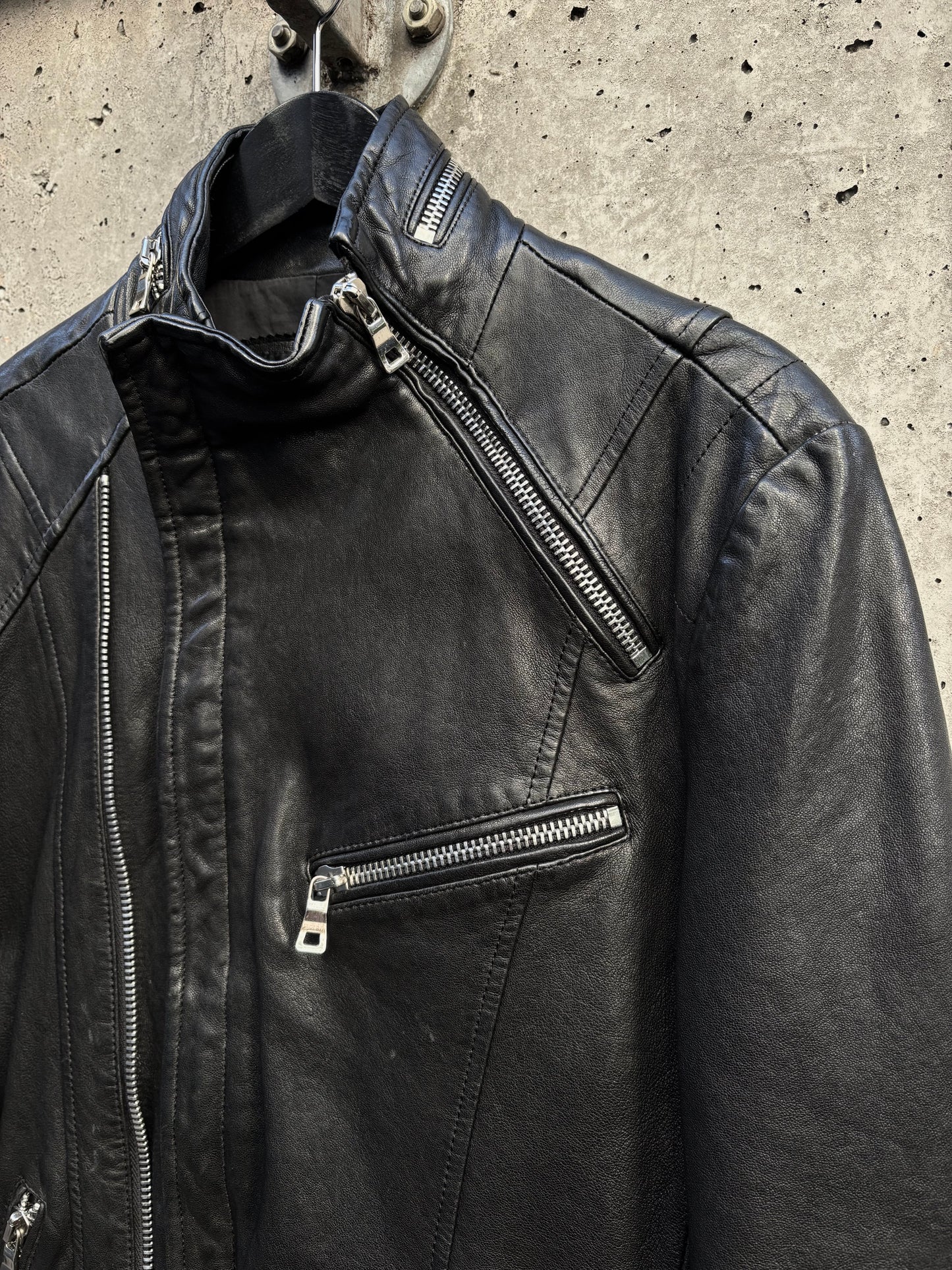 FW/09 Balmain by Christopher Decarnin Multizip Rider Jacket (M)