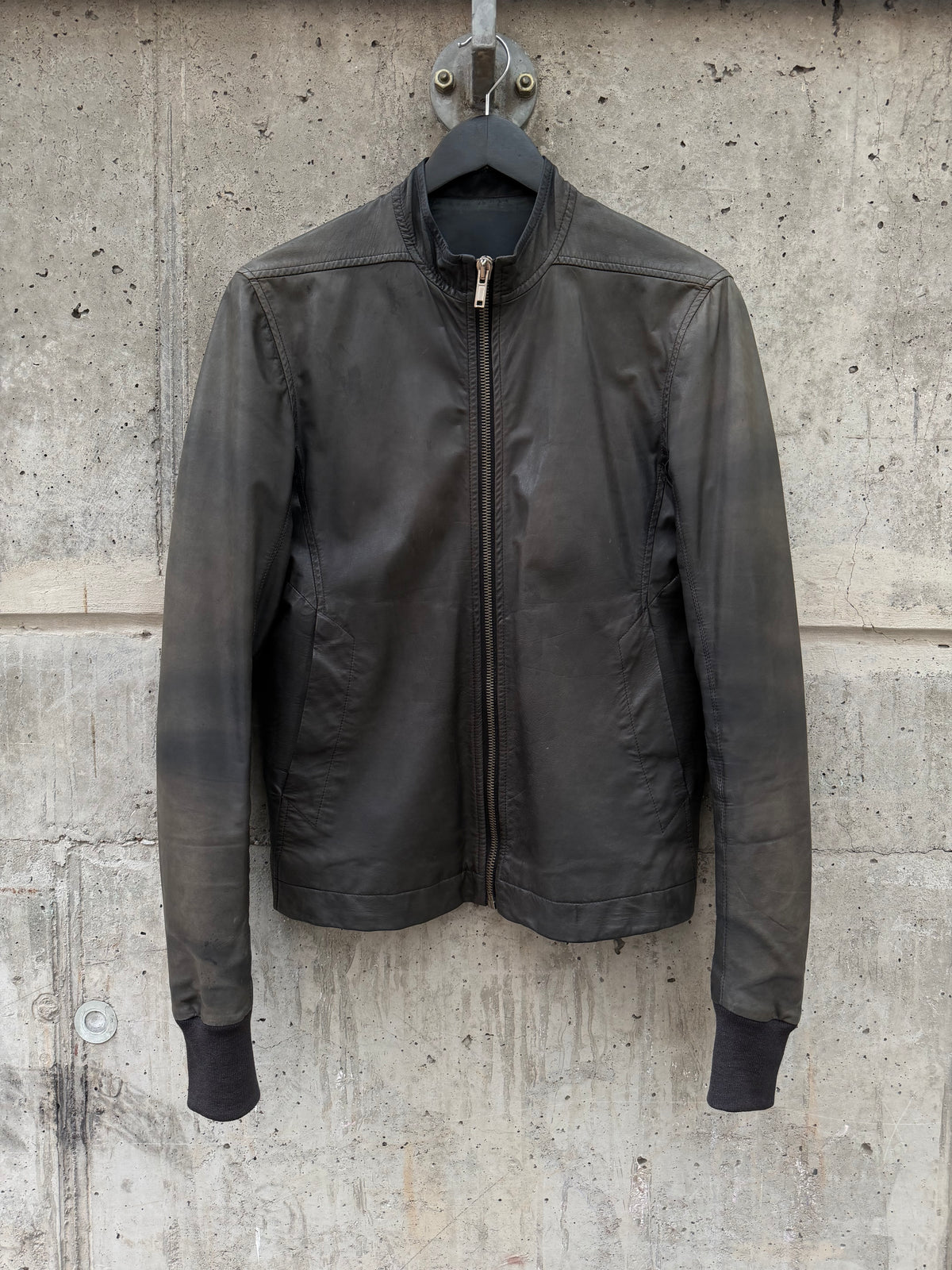 AW/2012 Rick Owens Distressed Leather Jacket (48)